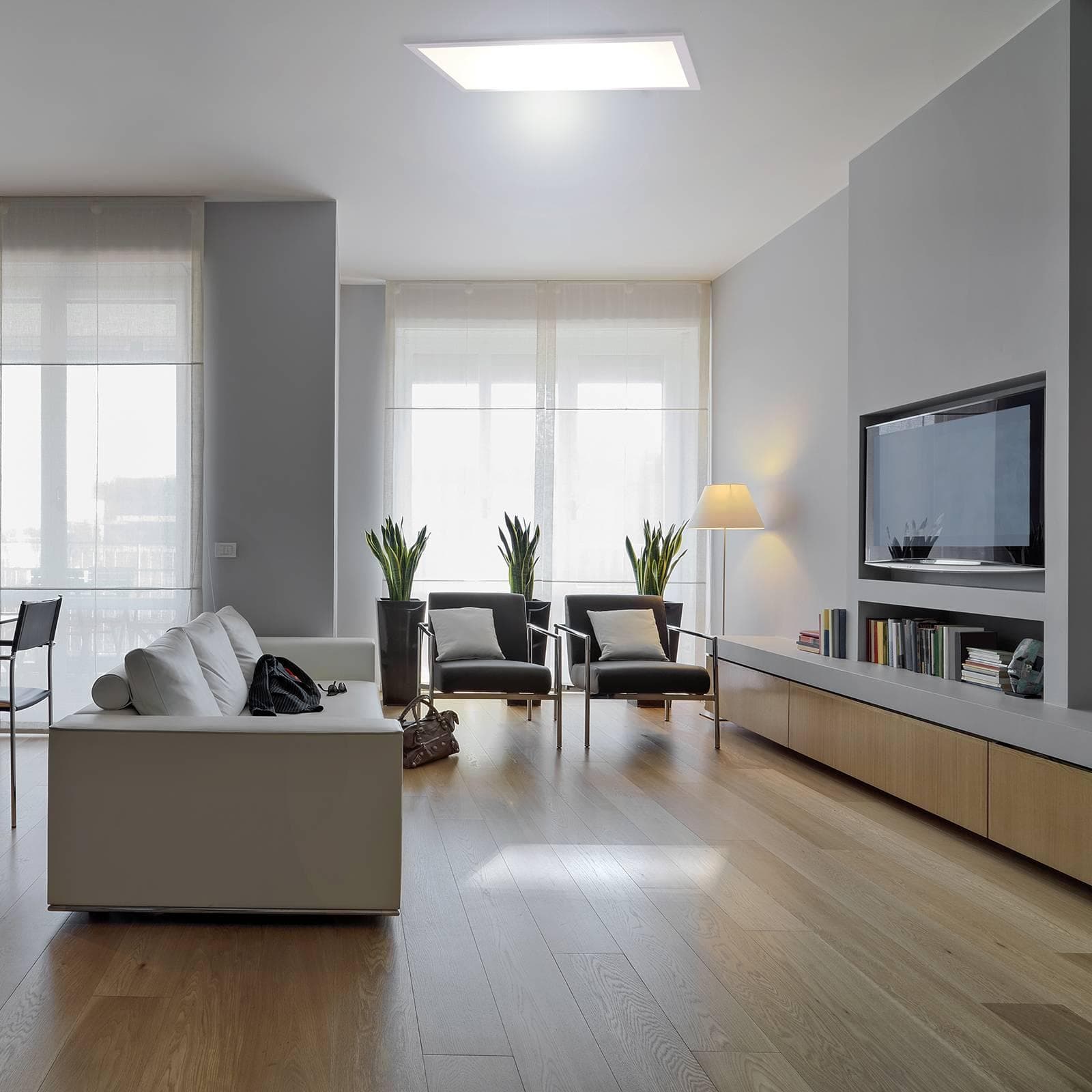 Näve LED Deckenleuchte Sorriso - Neutralweiß, 96 LEDs, 18W, 1600lm