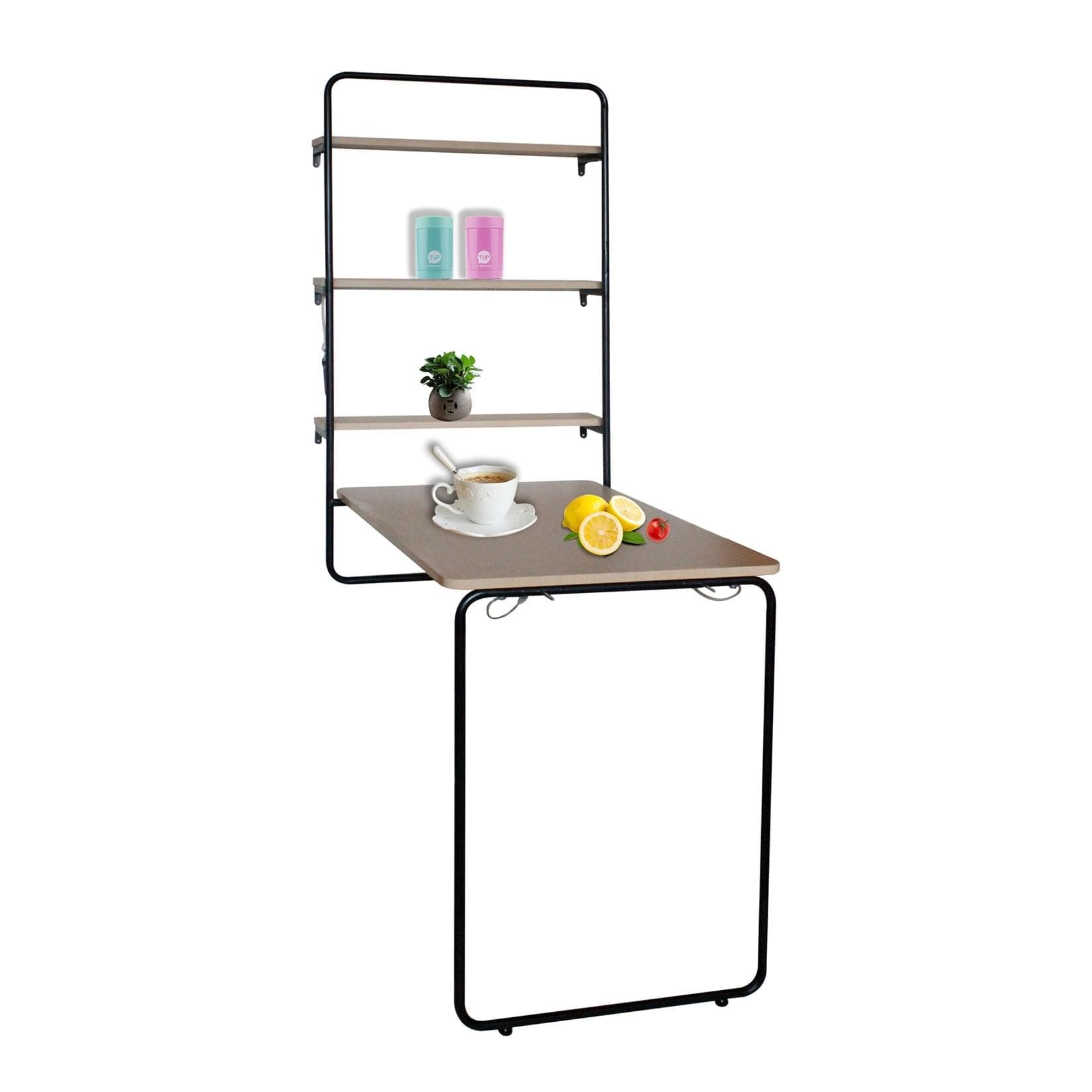 HTI-Line Wandklapptisch Cora mit Kreidetafel Weiß Modern