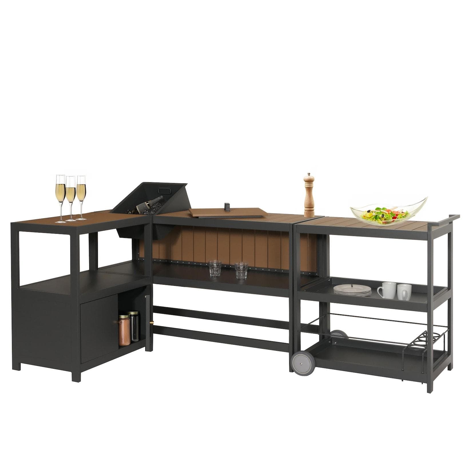 MCW Outdoor-Küche MCW-M64 mit Schrankfach