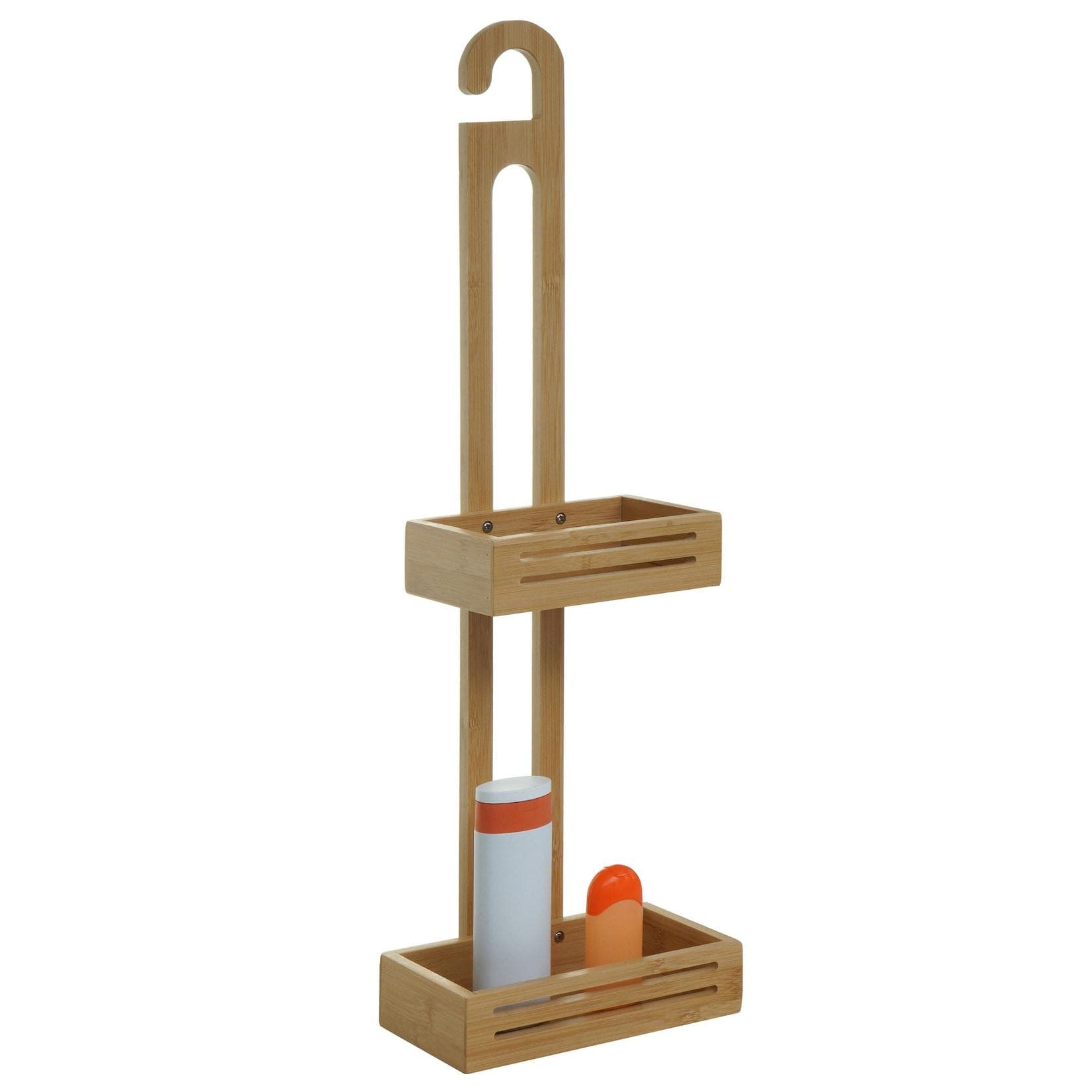 MCW Duschablage MCW-M23 Bambus 2 Körbe Badezimmer Organizer