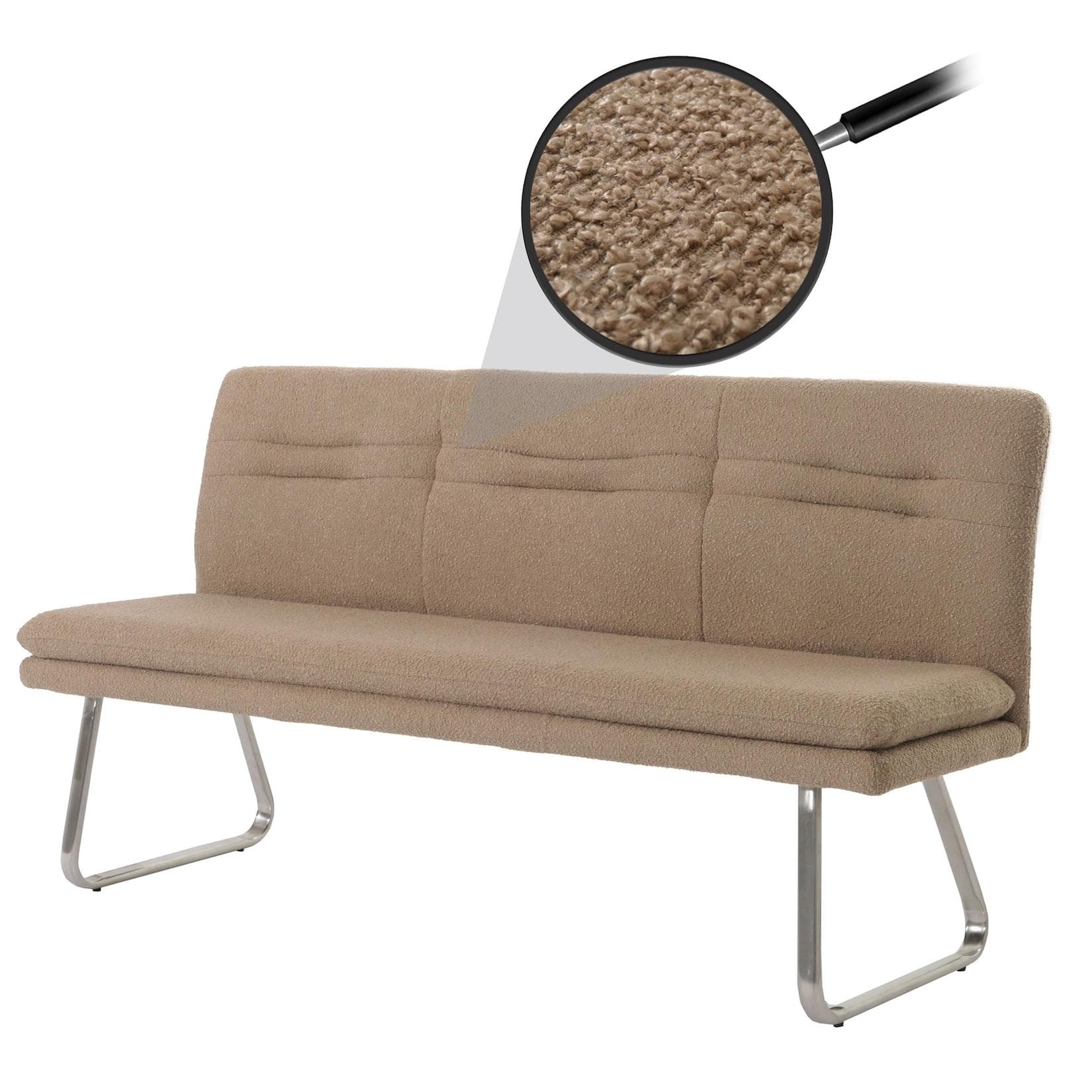 Stabile Sitzbank mit verstellbaren Fußschutz