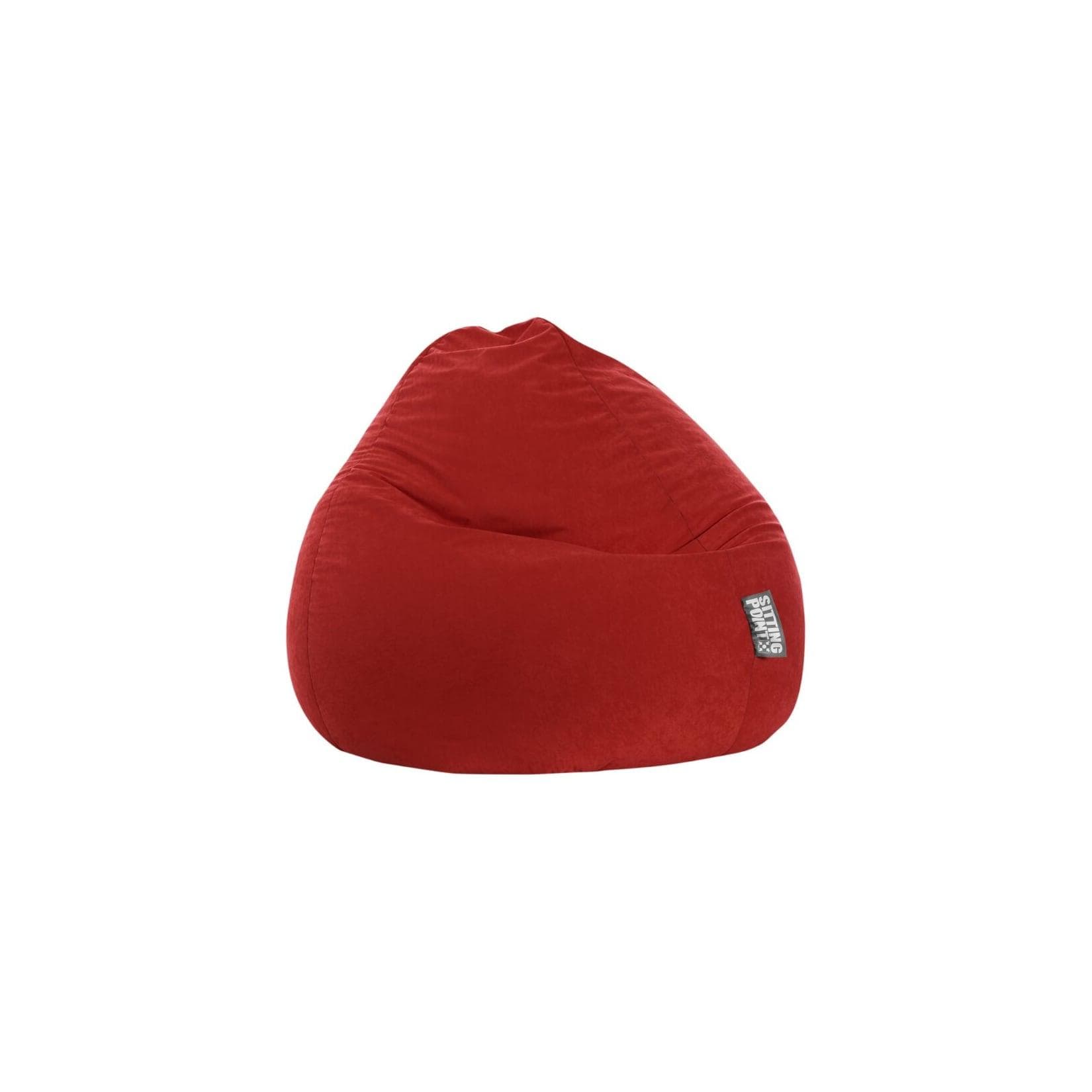 Sitting Point Sitzsack Easy XXL rot - Tropfenform EPS-Perlen