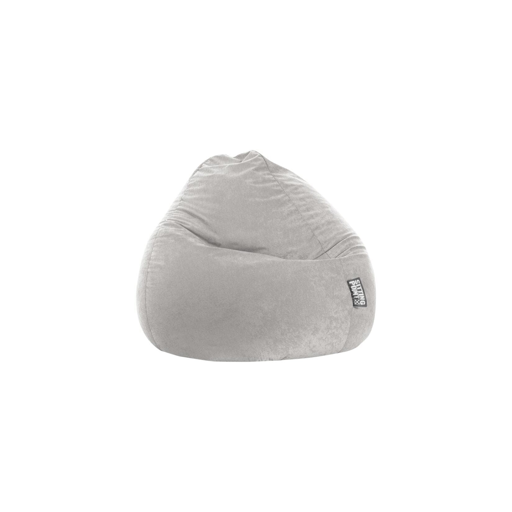 Sitting Point Sitzsack Easy XXL grau - Tropfenform EPS-Perlen