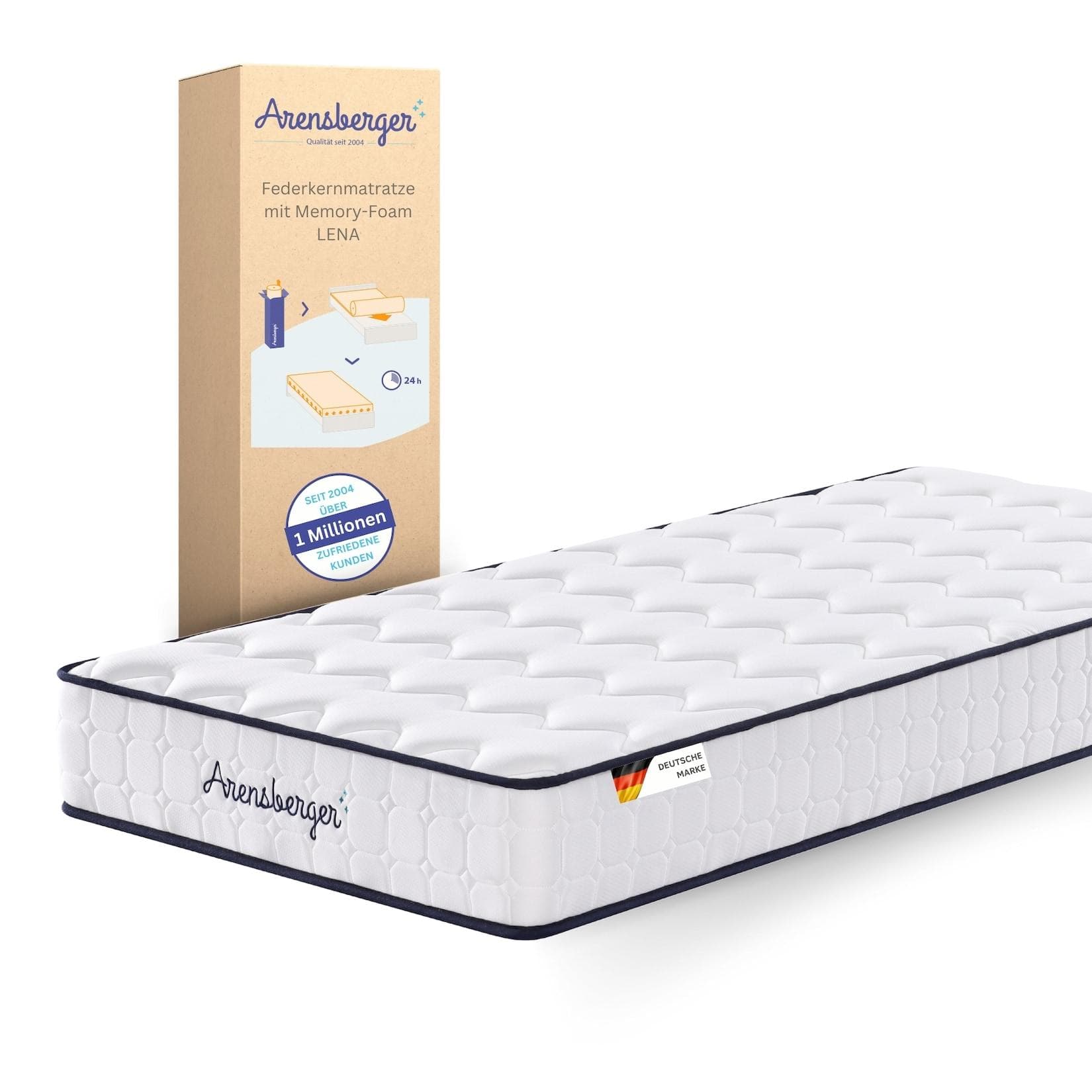 Arensberger LENA Taschenfederkernmatratze mit Memoryschaum und Kaltschaum