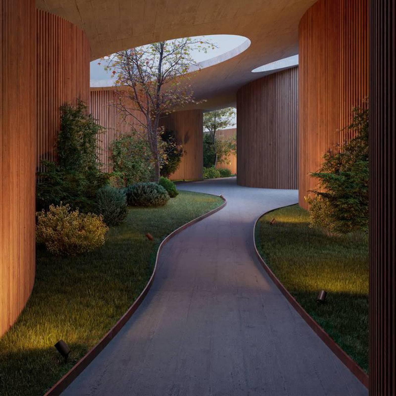 LEDS-C4 Außenstrahler Eko Schwarz Aluminium