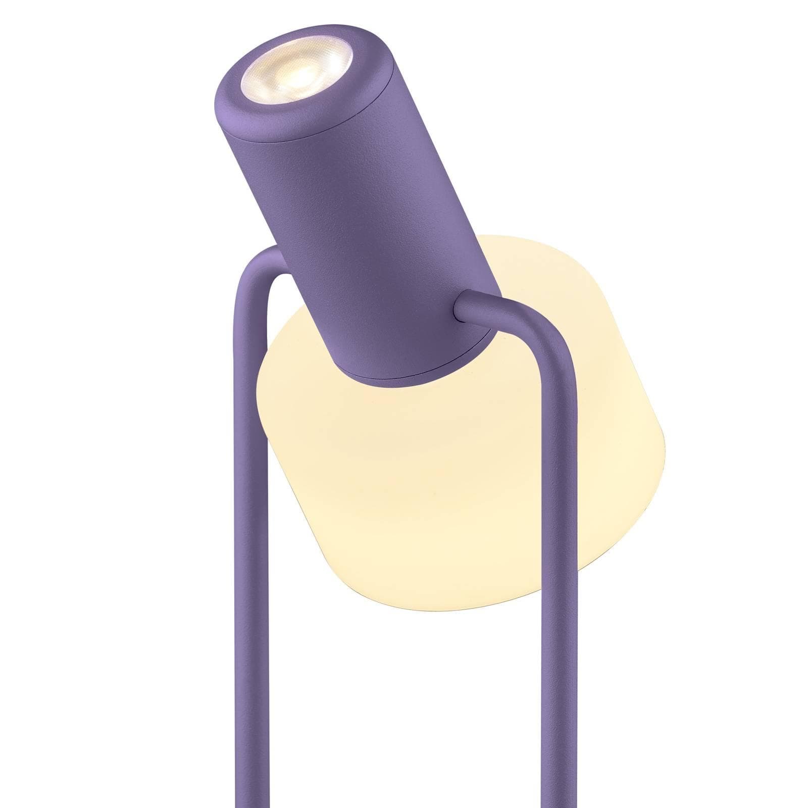 LED-Tischleuchte Banji Violett Tastdimmer