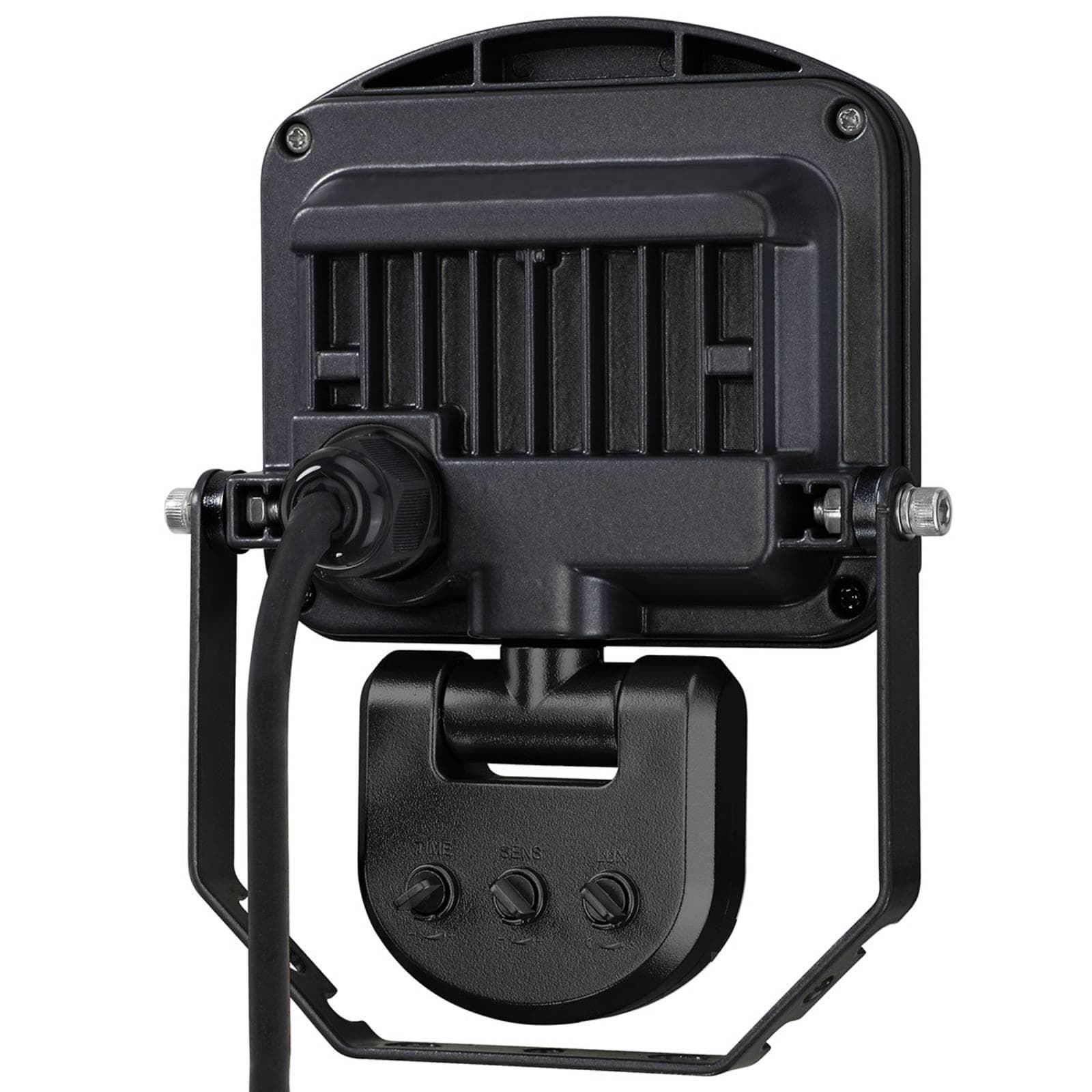 LED-Strahler Charlottenburg Sensor Schwarz 3.000K 10W