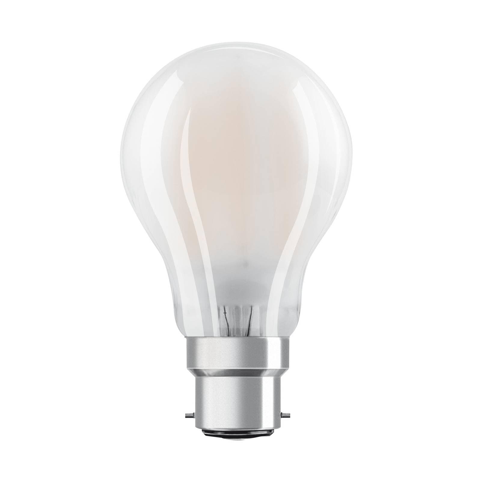 OSRAM LED-Lampe B22d Classic 827 6,5W 2er Pack matt