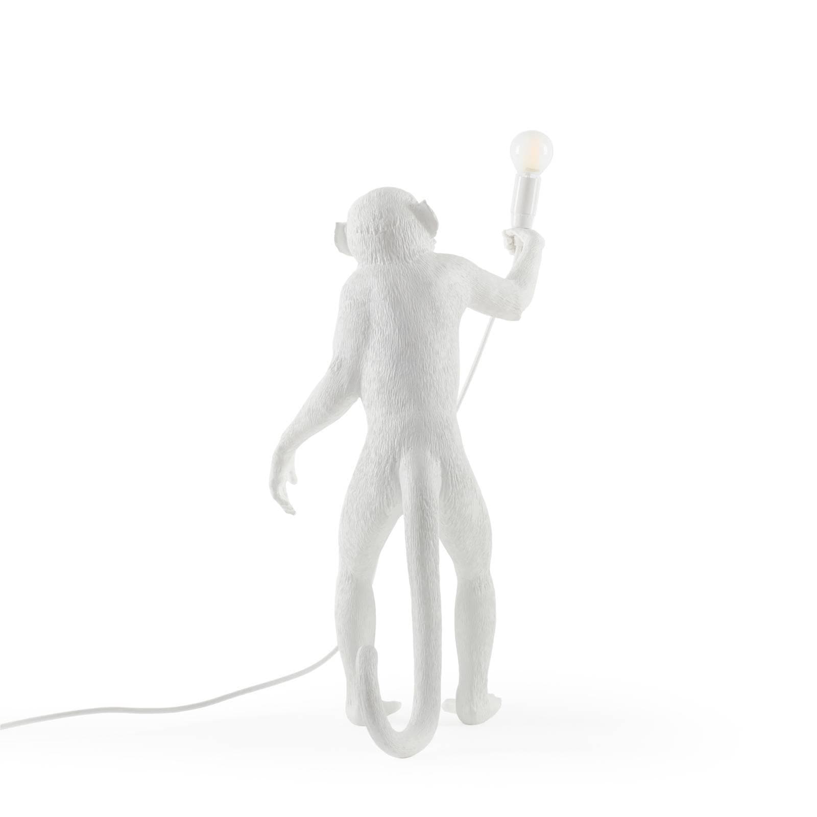 SELETTI Monkey Lamp LED-Dekolampe Weiß Stehend