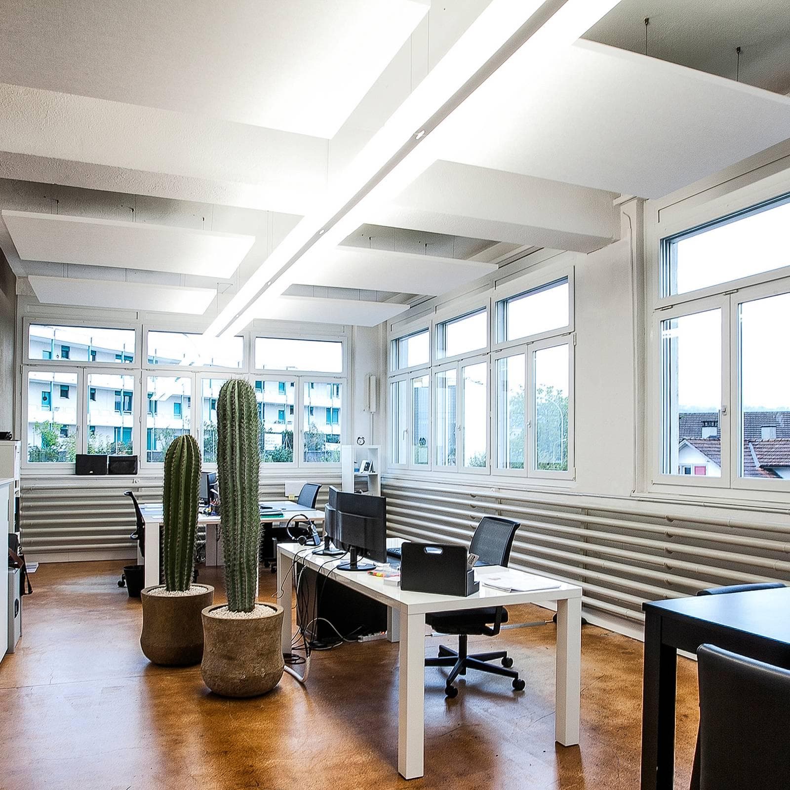 RZB Twindot K LED-Hängelampe DALI 120x35cm