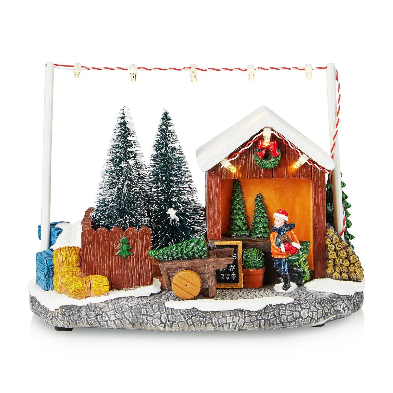 LED-Weihnachtsdekoration Elta, Batterie, USB, Höhe 13,5 cm