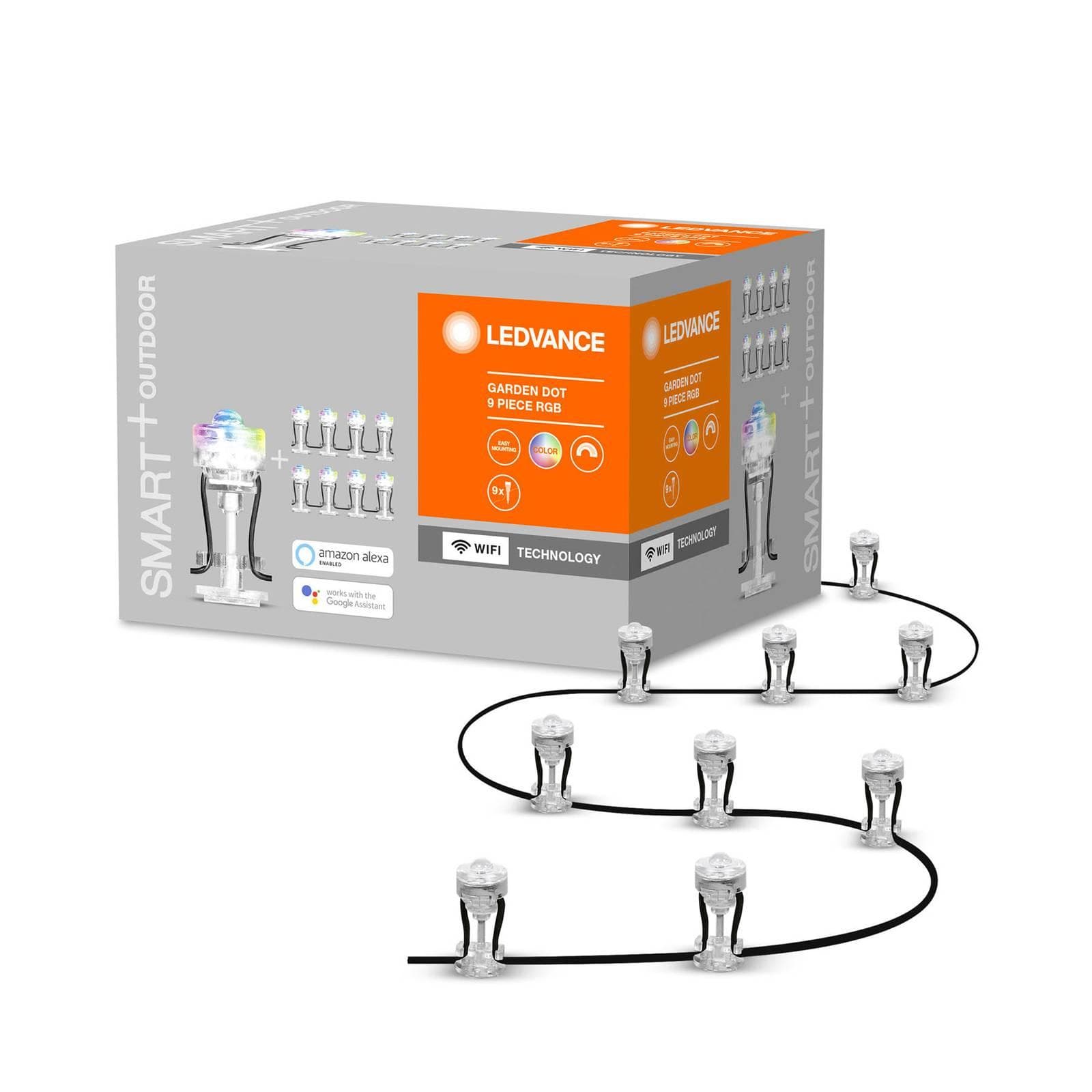 LEDVANCE SMART+ WiFi Garden Dot LED-Spot 9er-Set