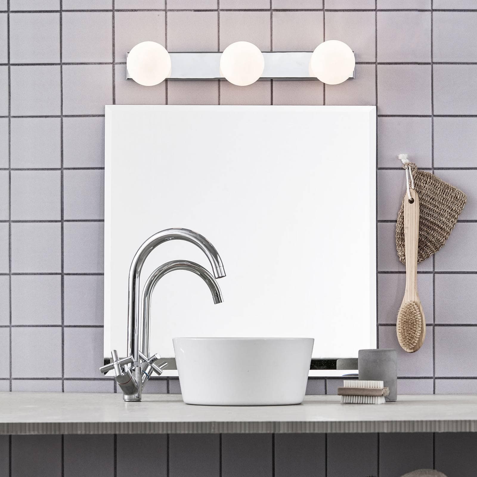 Badezimmer-Wandleuchte Mini Weiß/Grau Markslöjd