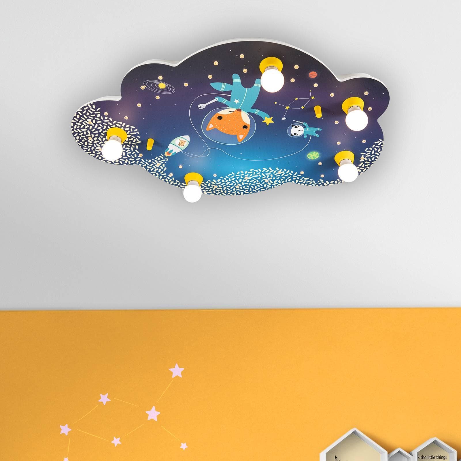 Elobra Deckenleuchte Bildwolke Space Mission Blau