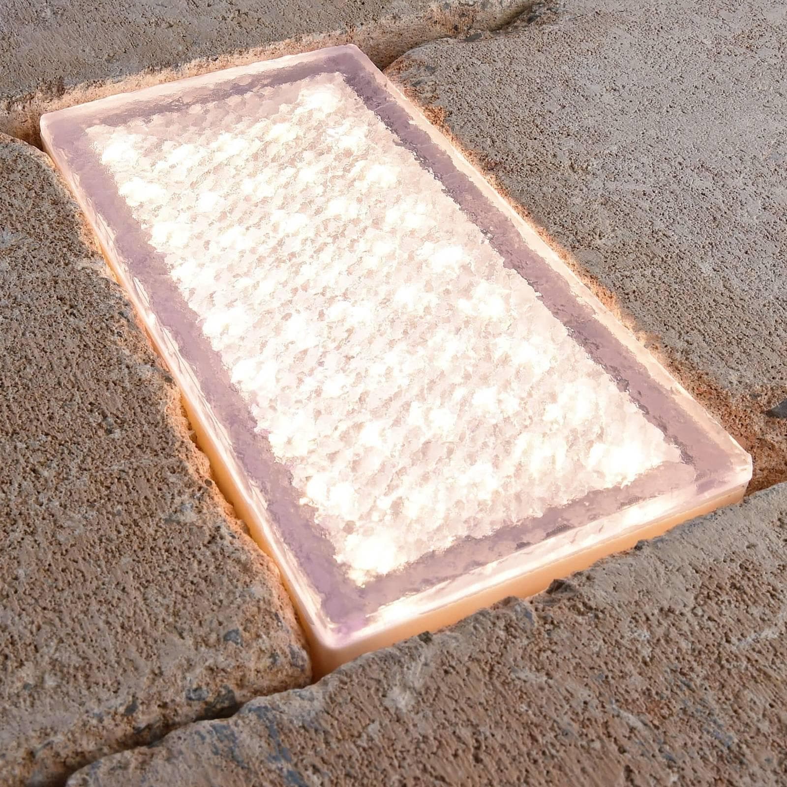 Deko-Light LED-Bodeneinbauleuchte Tabit Begehbar Pflastersteinoptik