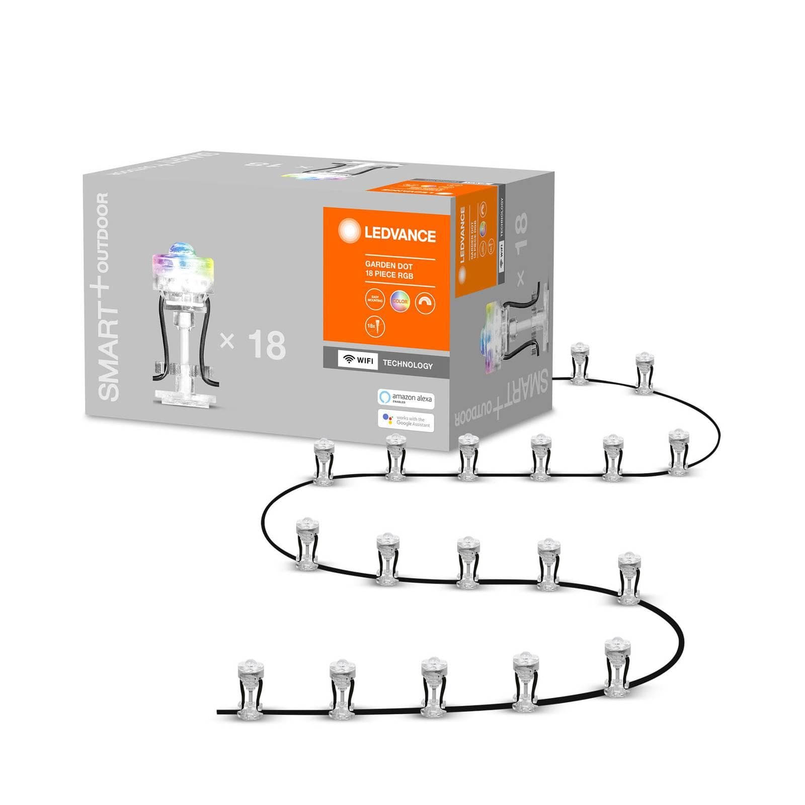 LEDVANCE SMART+ WiFi Garden Dot LED-Spot 18er-Set