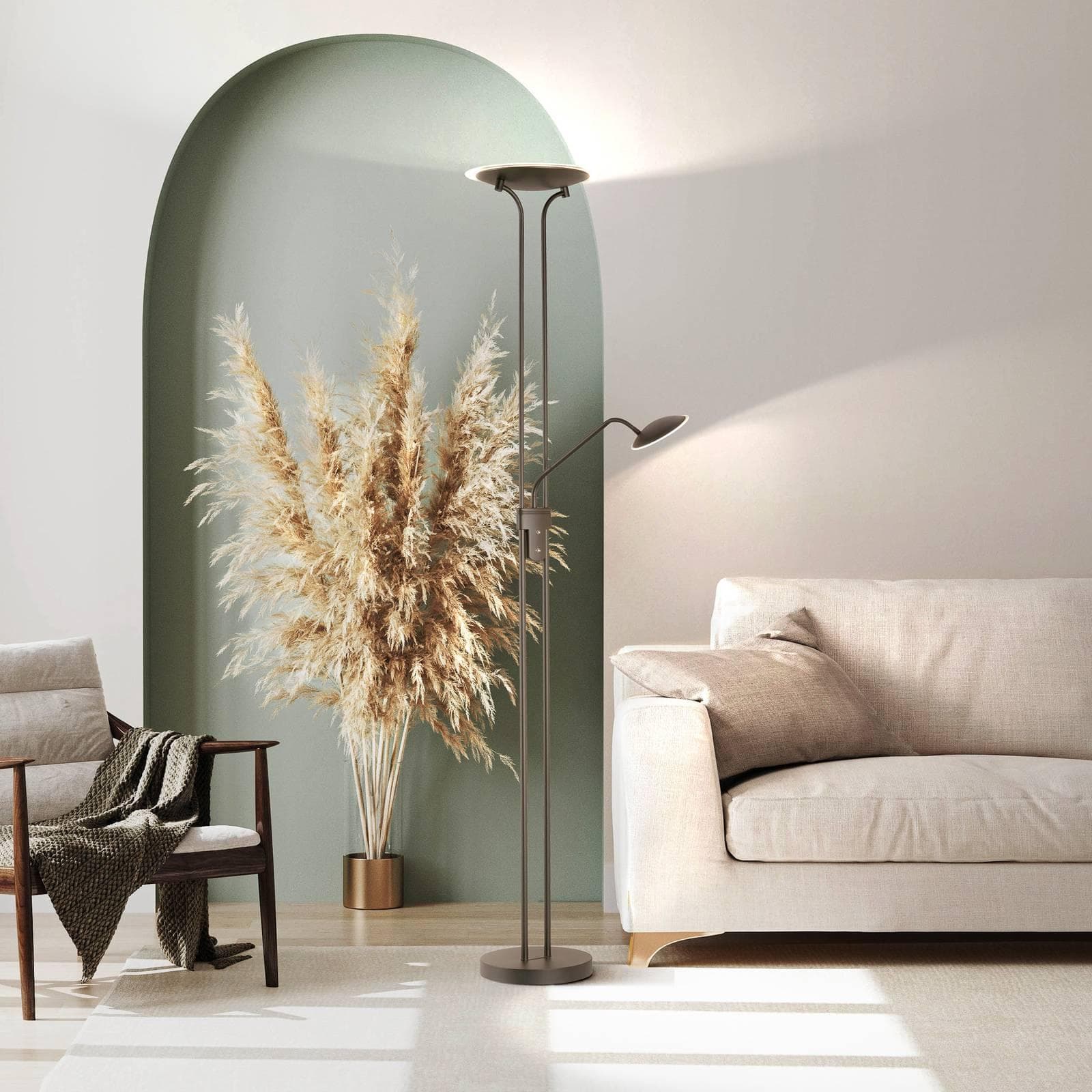 FISCHER & HONSEL Stehlampe Tallri LED Dimmbar