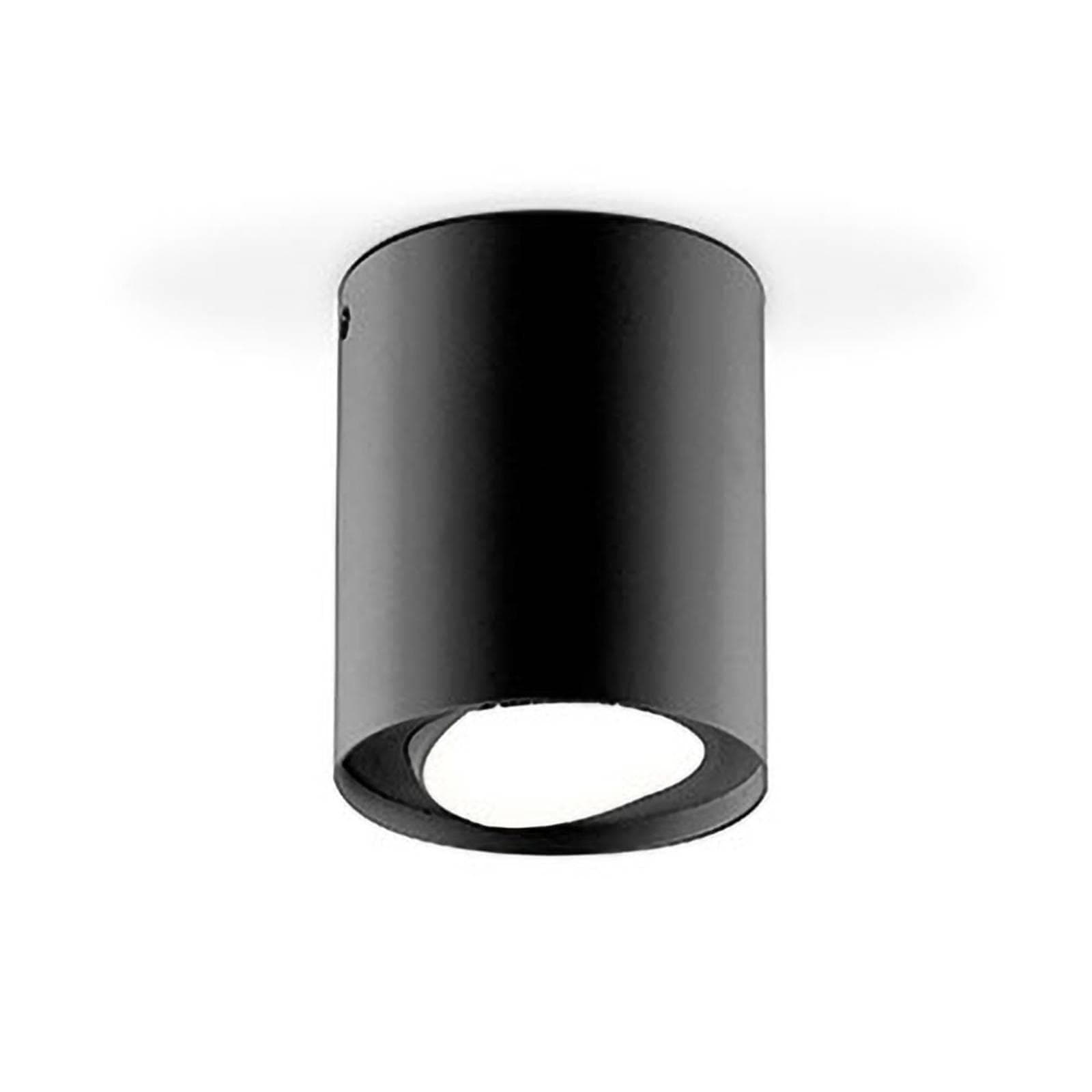 EVN Kardanus LED-Deckenleuchte Ø 9 cm Schwarz