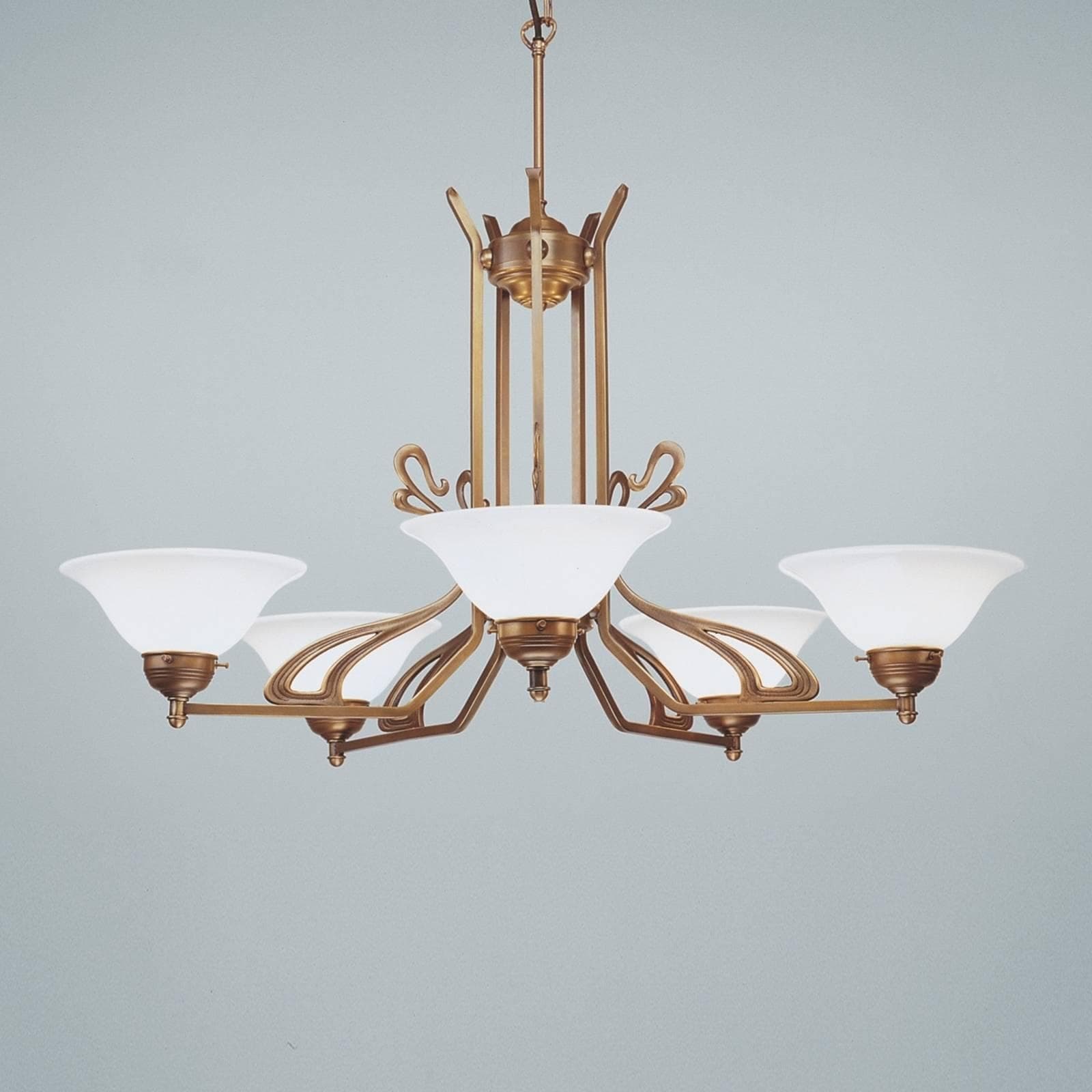 Kronleuchter Richard Berliner Messing Vintage