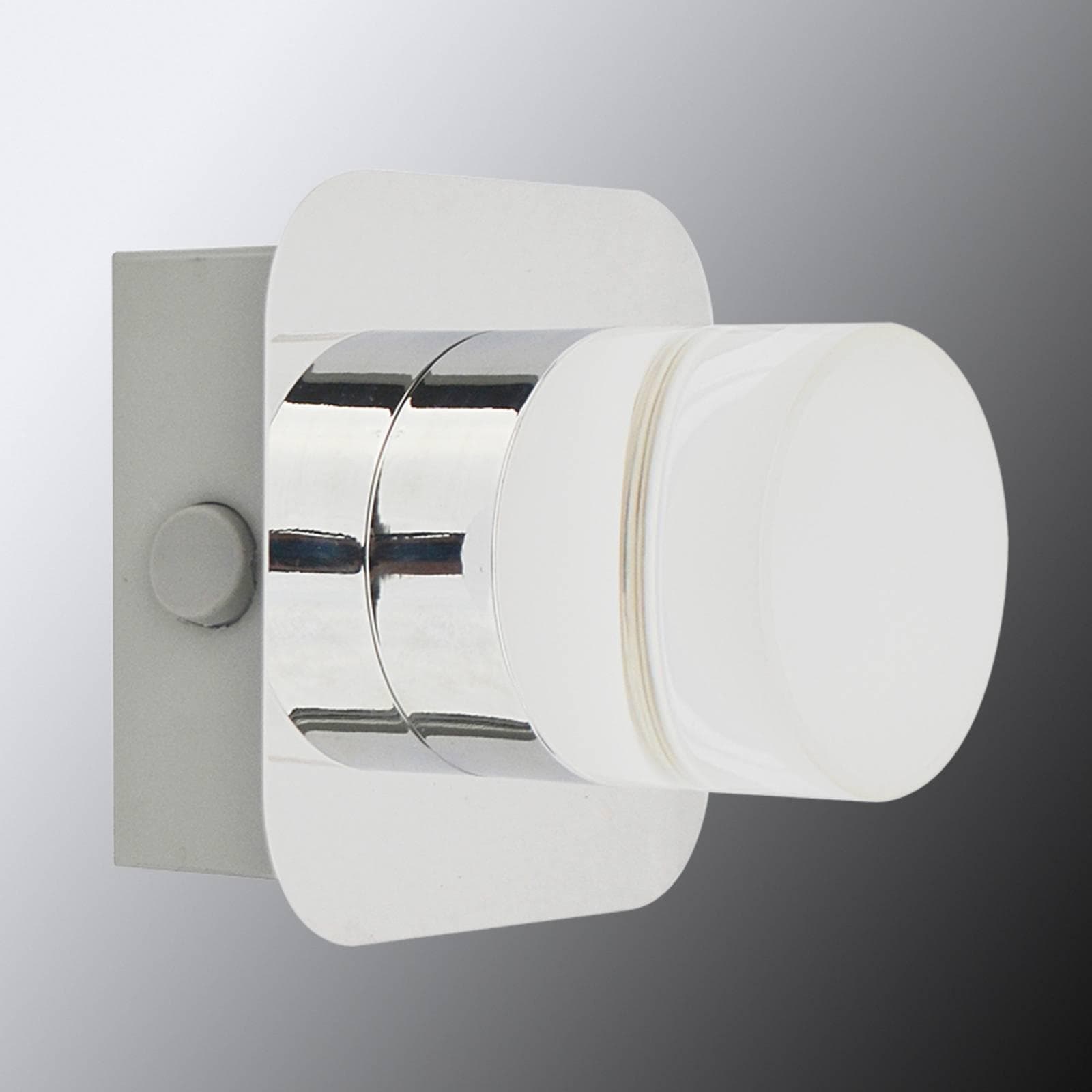 LED-Wandleuchte Stefanie mit Schalter, chrom