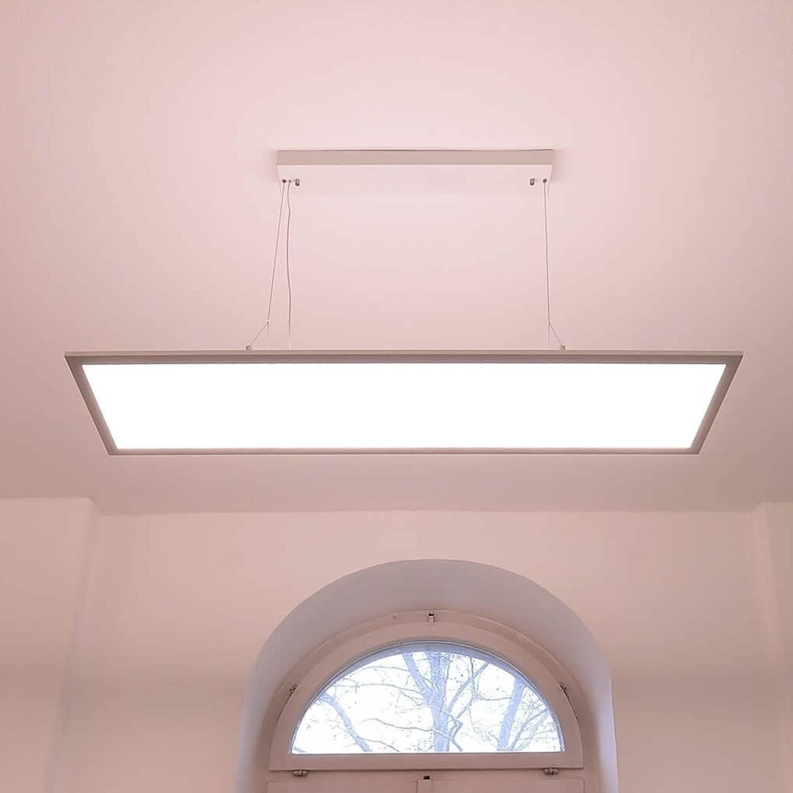 LED-Hängeleuchte 3422, eckig, Dip-Schalter, weiß