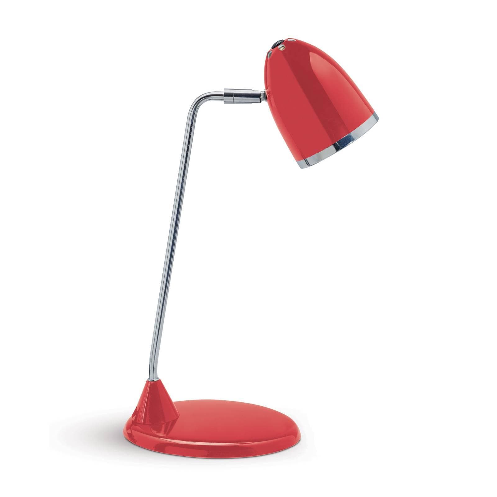 Schreibtischlampe Starlet Rot Metall E27-LED