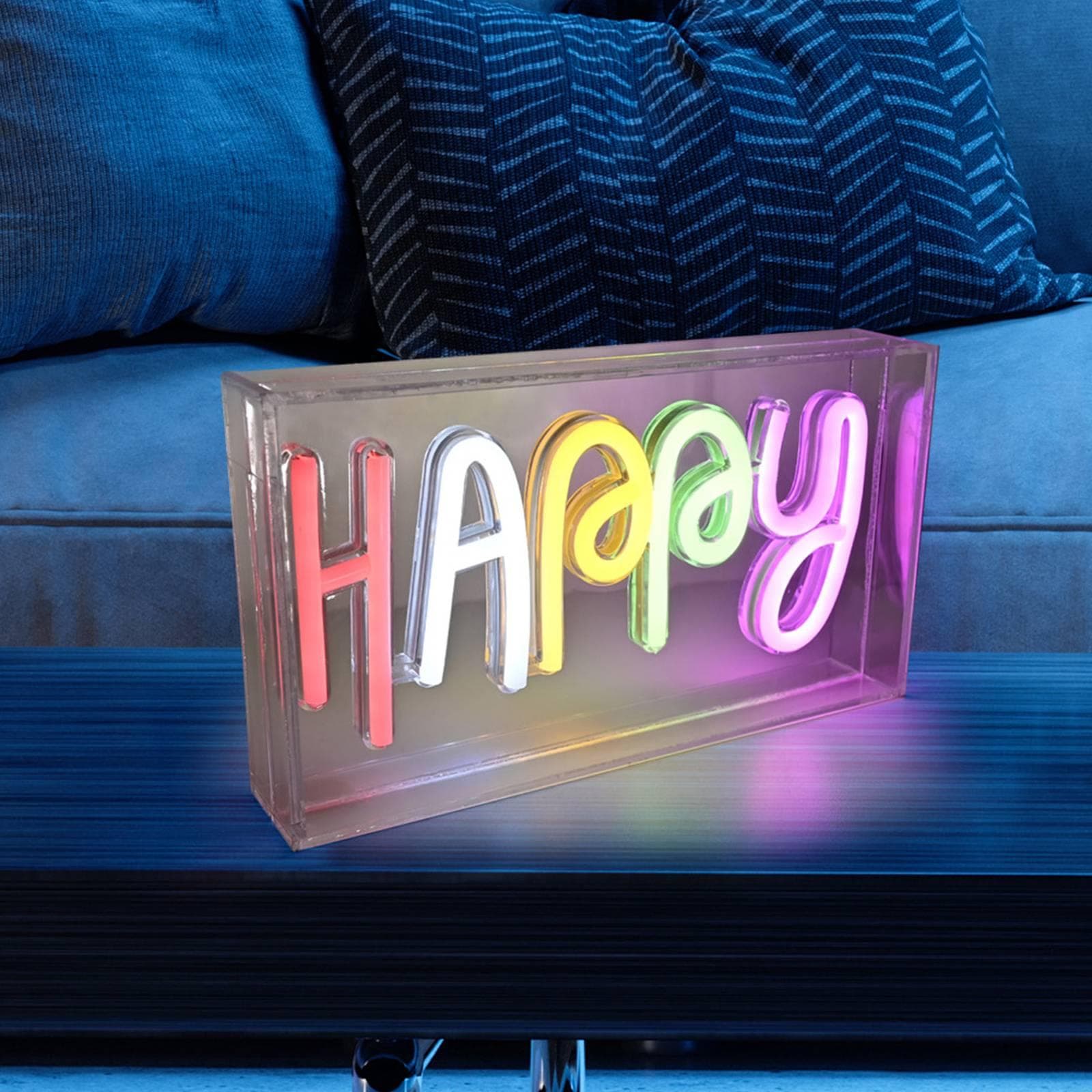 LED-Tischleuchte Neon Happy USB
