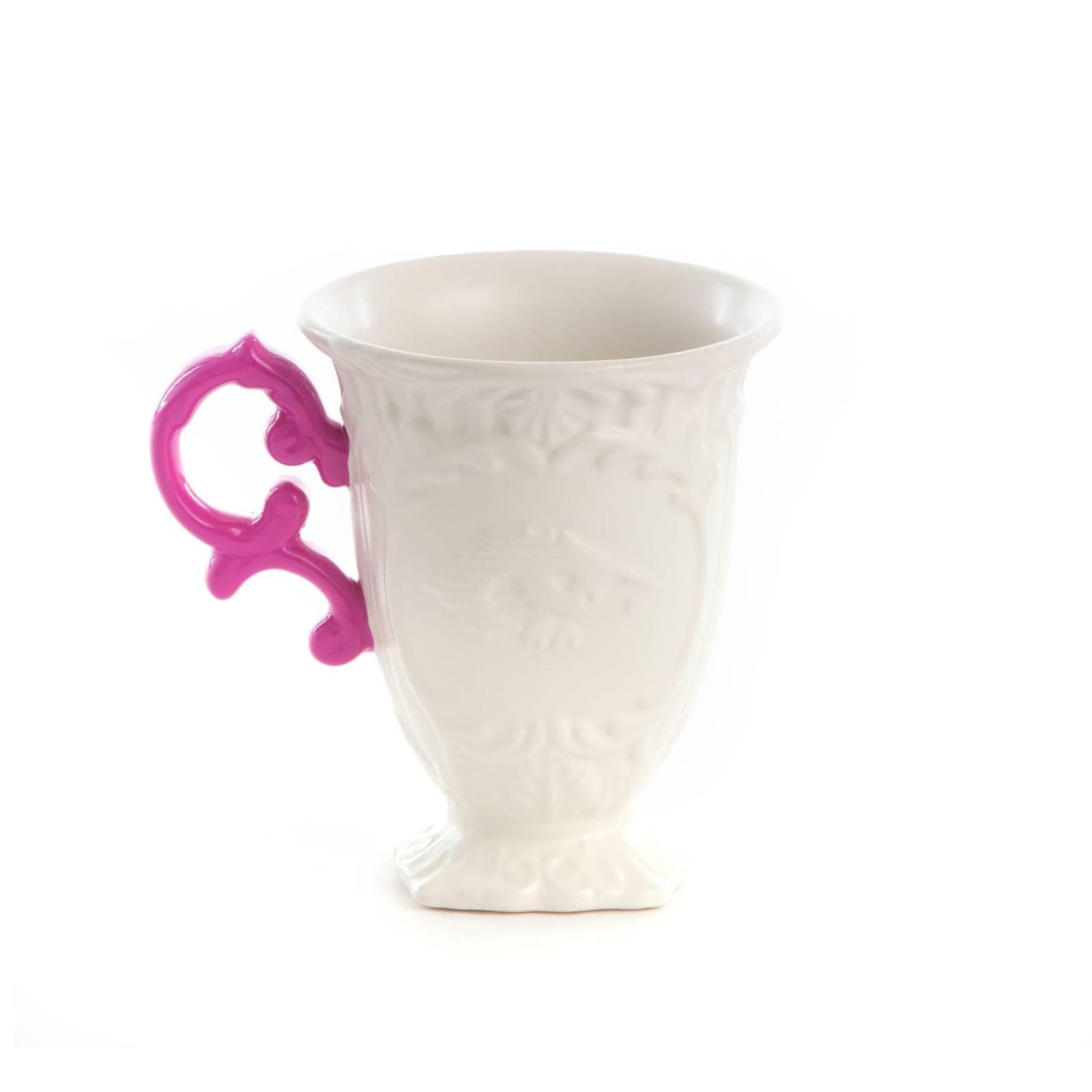 SELETTI Tasse I-Wares, weiß/rosa, 300 ml, Porzellan