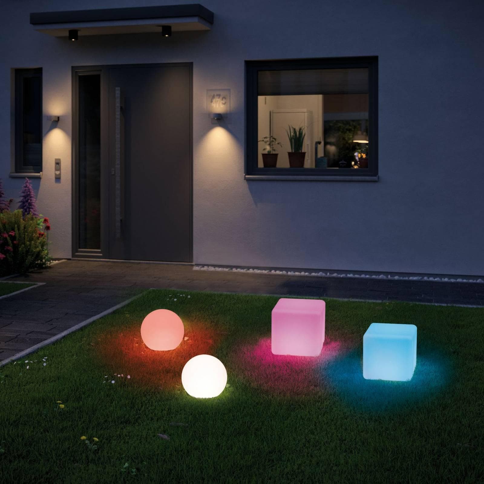 Paulmann LED Kugelleuchte Plug & Shine: RGBW ZigBee Steuerung, Warmweiß
