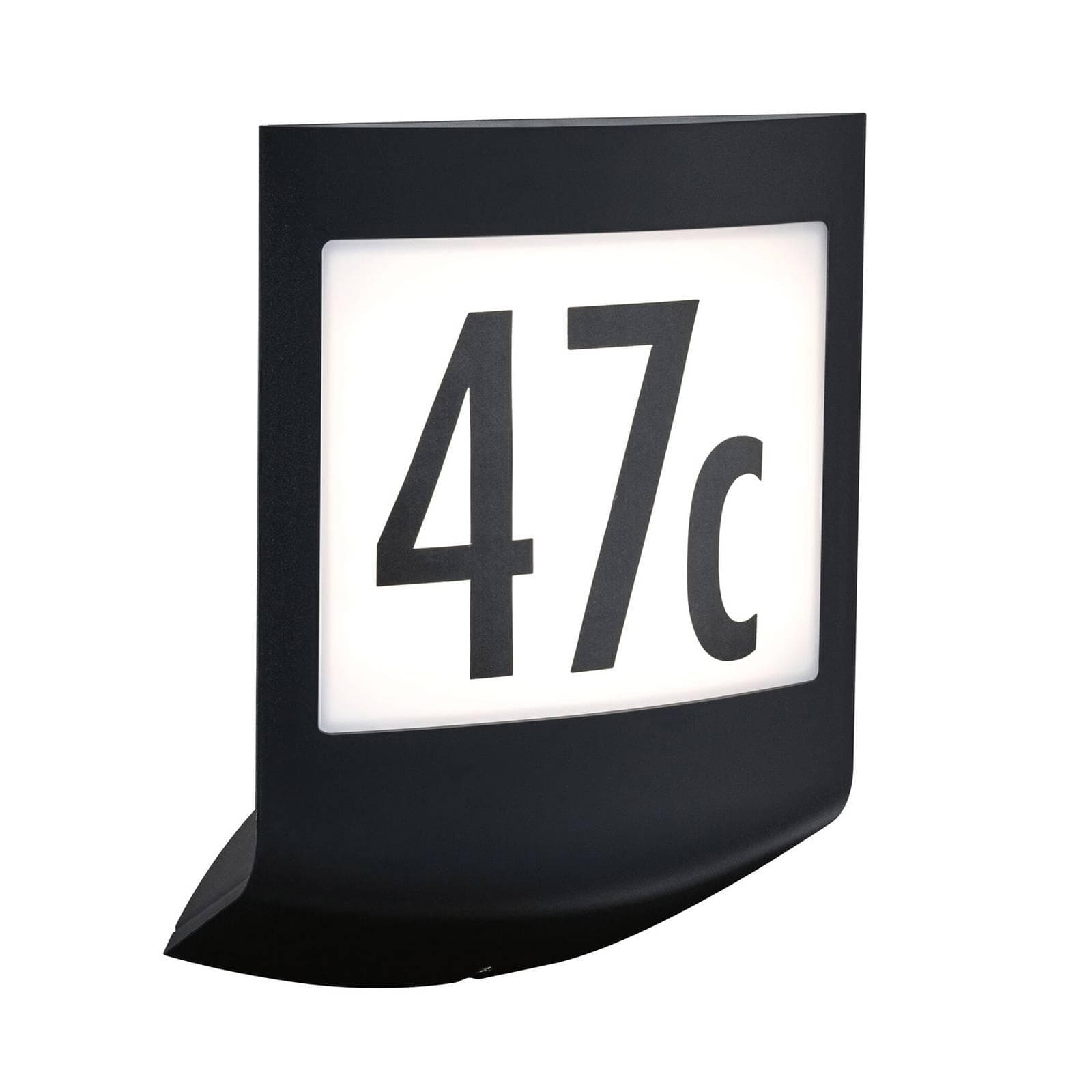 Paulmann Padea Wand-Hausnummernlampe Sensor 3.000K Anthrazit