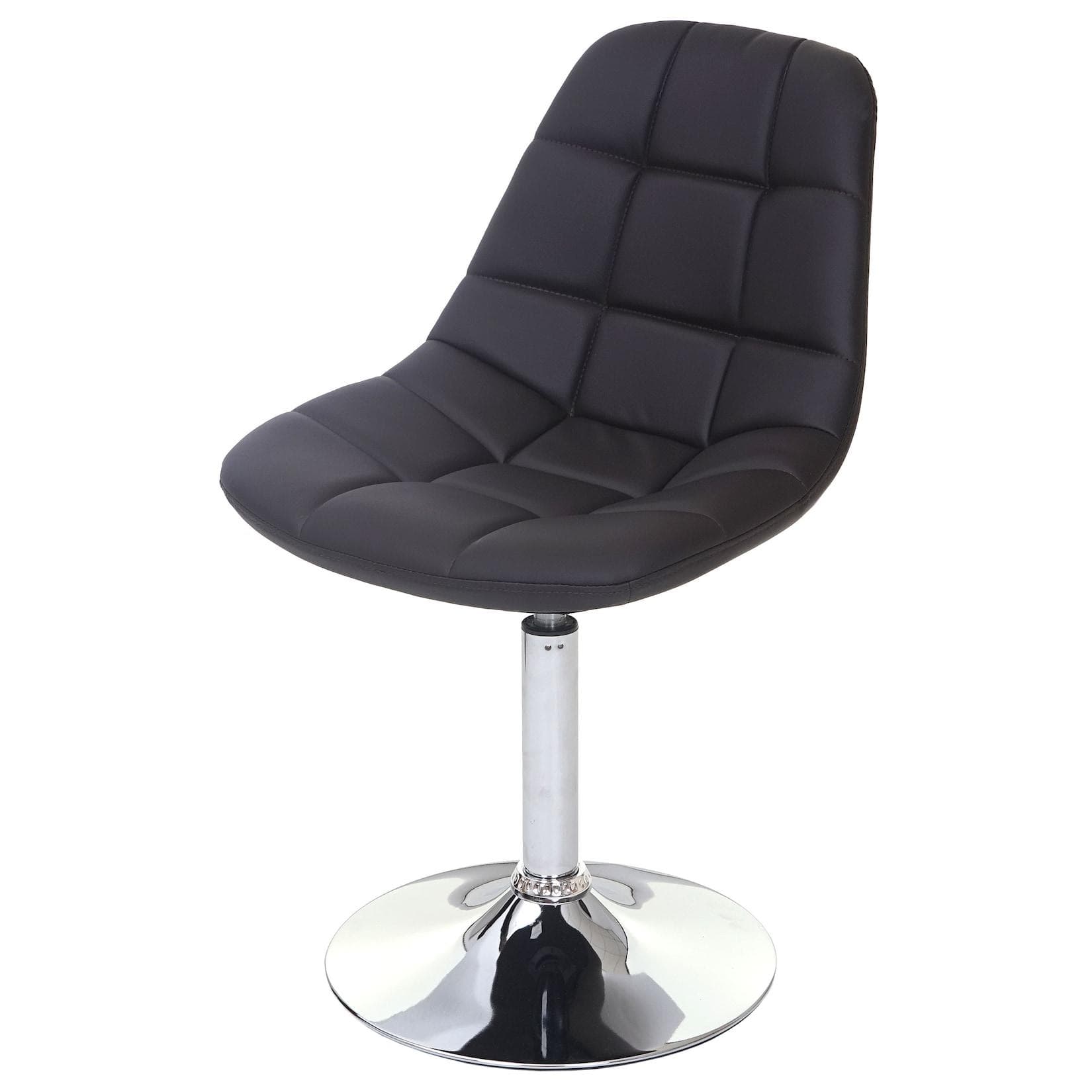 MCW-A60 Esszimmerstuhl Retro 50er Jahre Design Kunstleder Braun Chromfuß