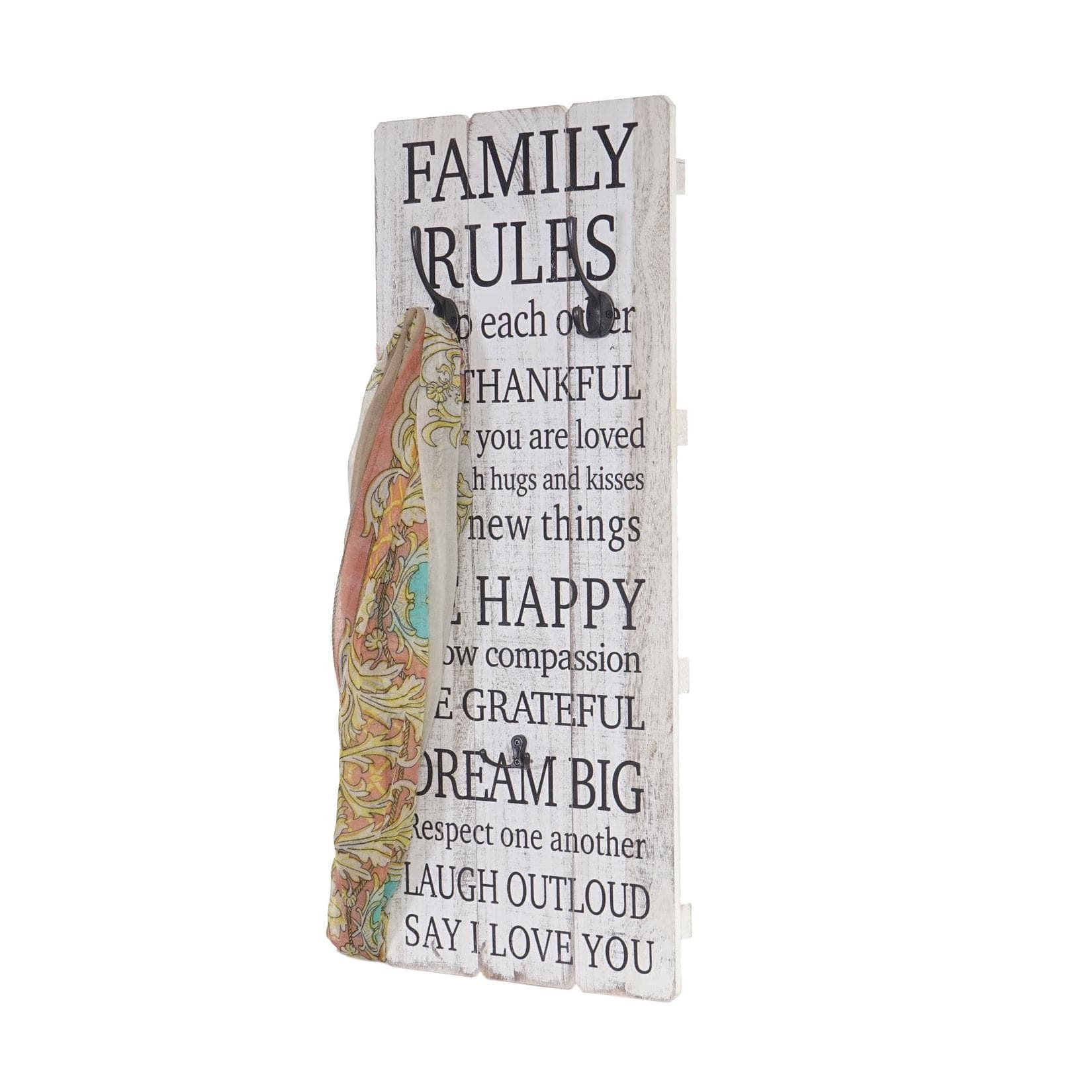 Garderobe mit 3 individuell platzierbaren Haken