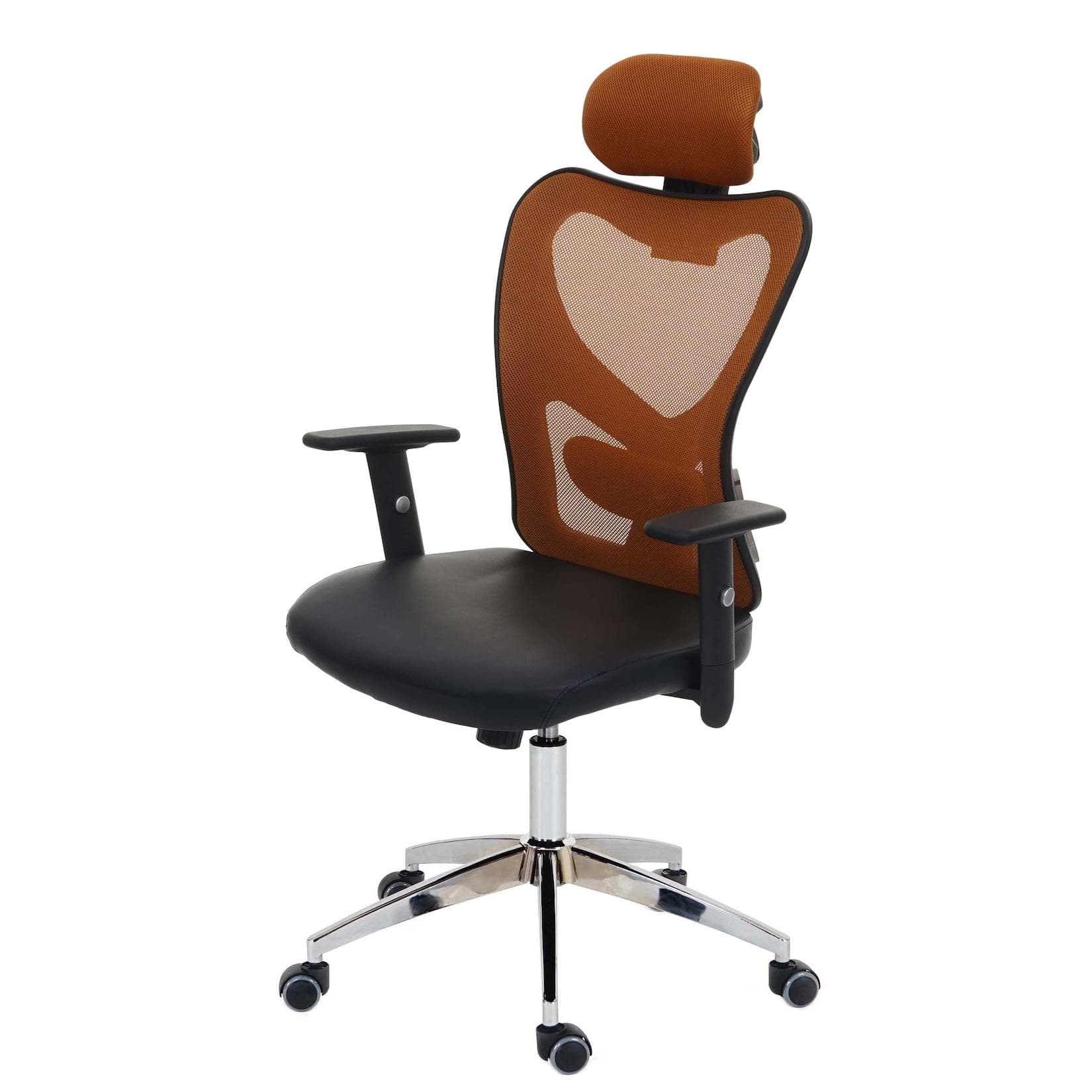 MCW Profi-Bürostuhl Pamplona Chefsessel Kunstleder Braun