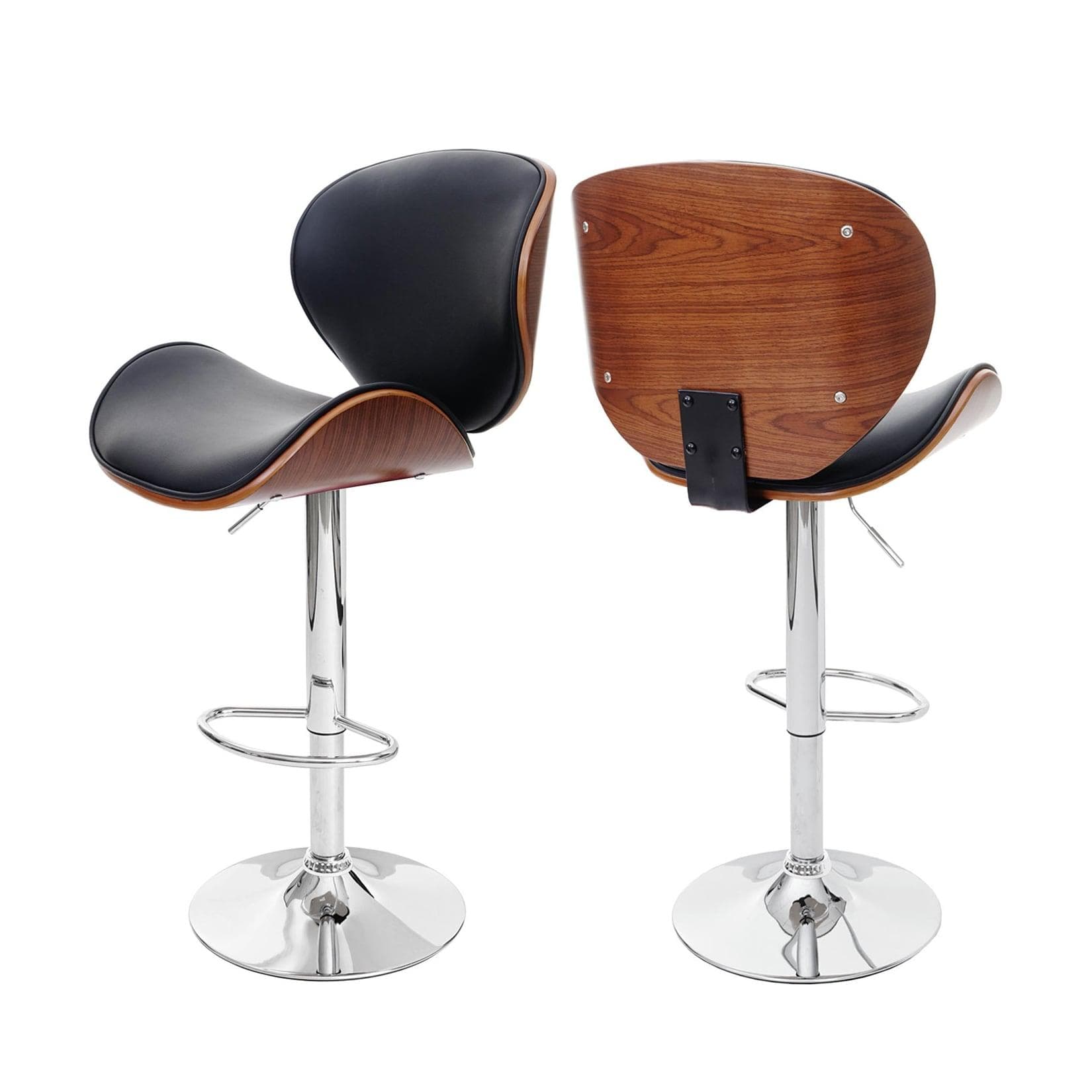 Drehbarer Barhocker mit bequemer Polsterung & Höhenverstellung