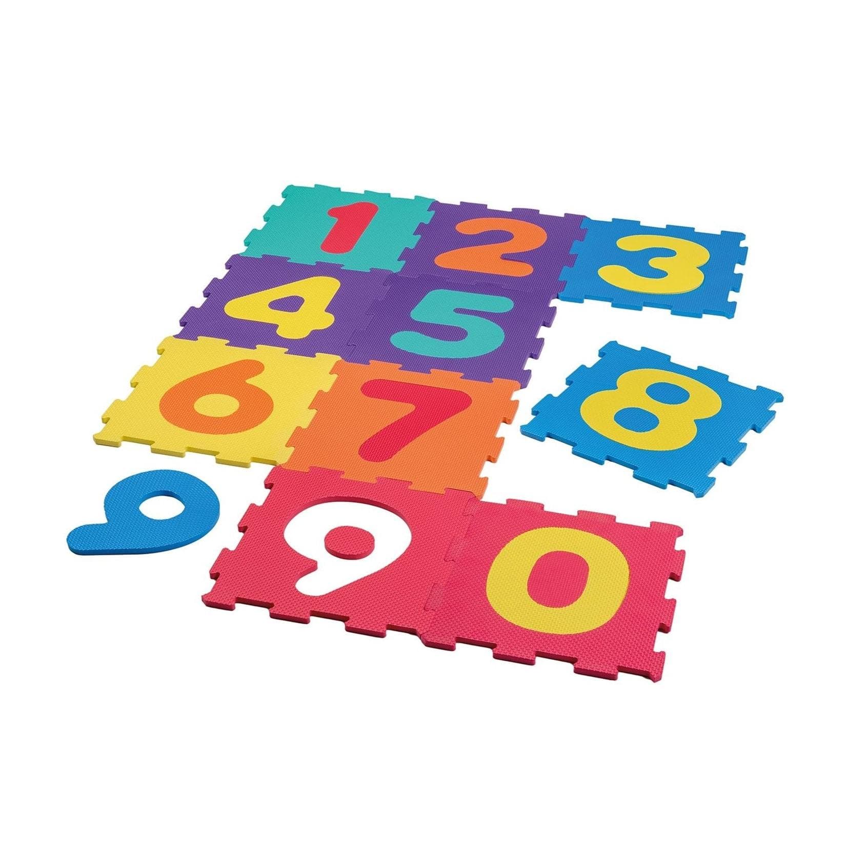 Happy People Puzzlematte Puzzlematten mit Zahlen Puzzlewürfel Lernspielzeug mehrfarbig