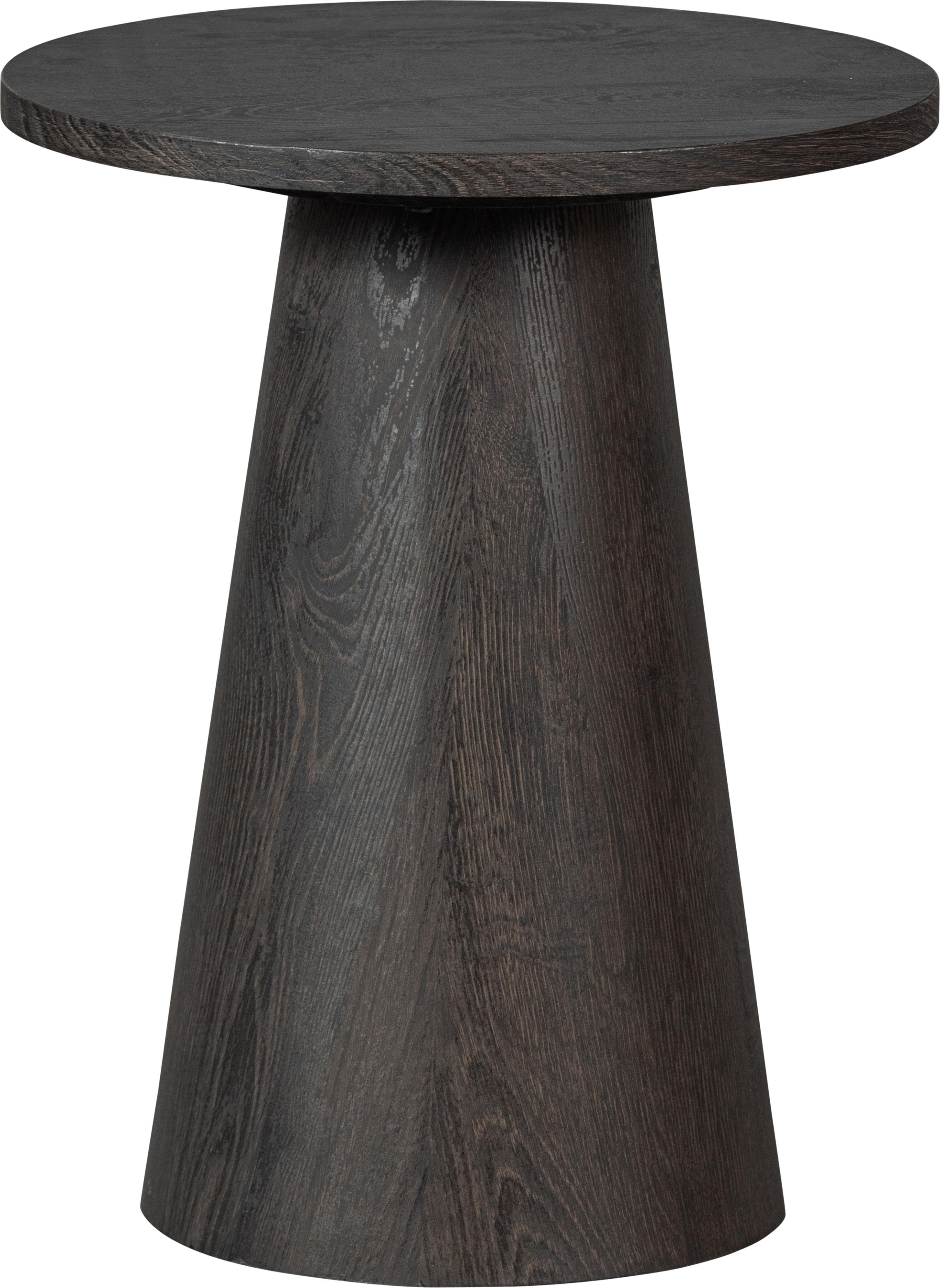 Runder Couchtisch aus MDF in Dunkelbraun