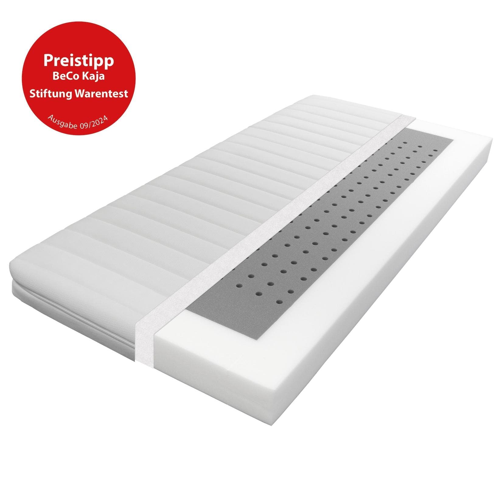 Babymatratze BeCo Kaja, ergonomisch, hygienisch und strapazierfähig, Kinder, flexibel, 0 kg - 100 kg, 11 cm, Polyester Bezug, 80x200 cm