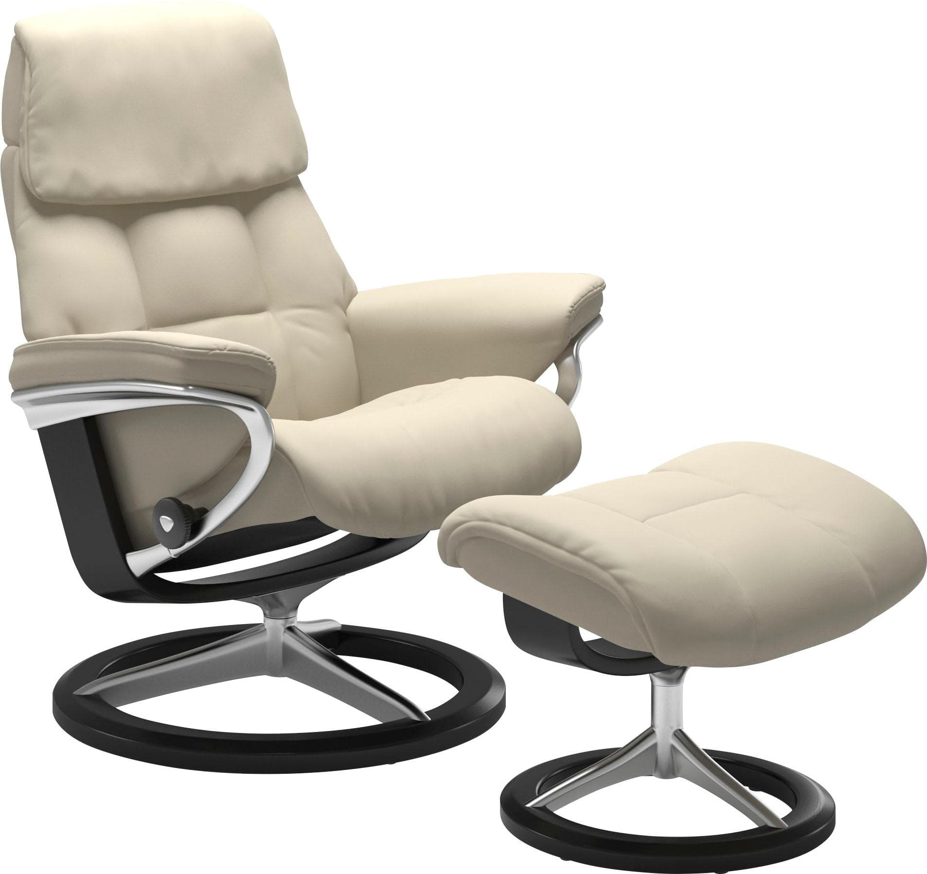 STRESSLESS Ruby Relaxsessel Beige mit Hocker