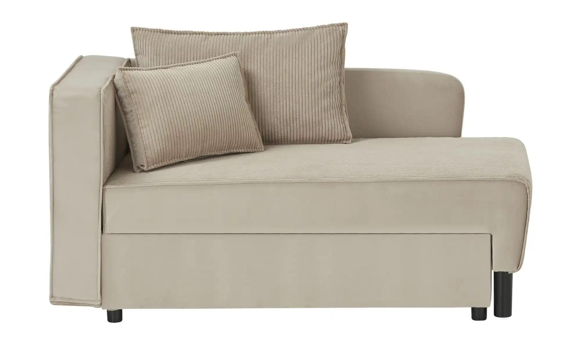 Recamiere Romaja Beige mit Schlaffunktion