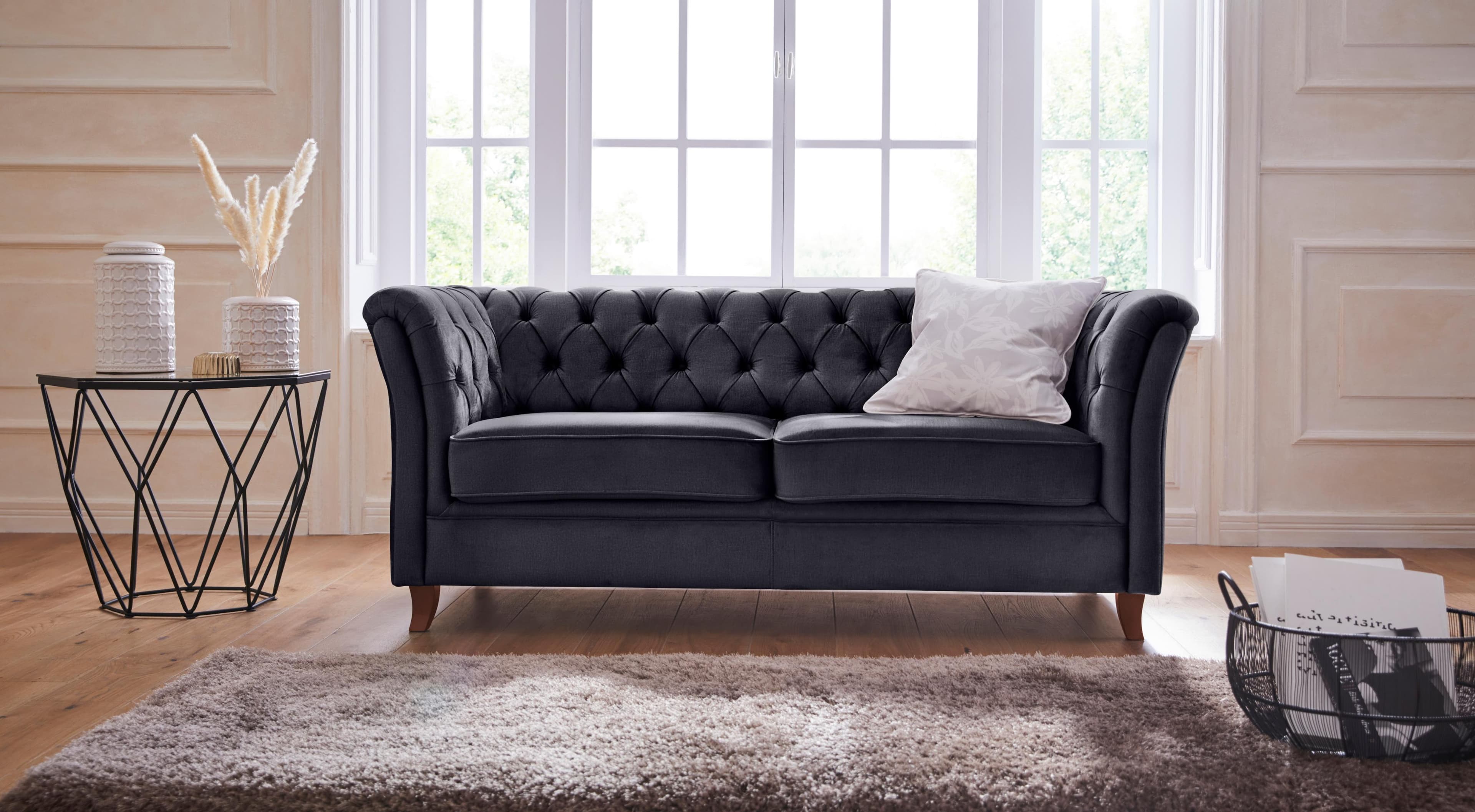 Home Affaire Chesterfield-Sofa Reims mit Knopfheftung