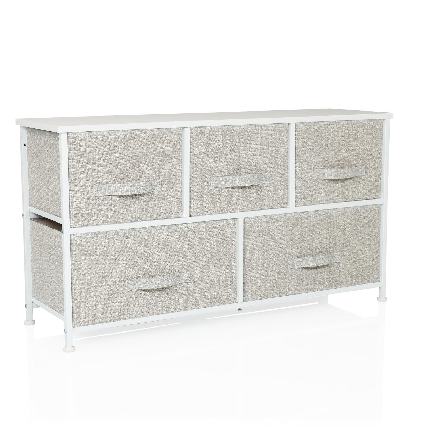 hjh LIVING FOLDAR Sideboard: Stoff-Schubladen & Metallgestell