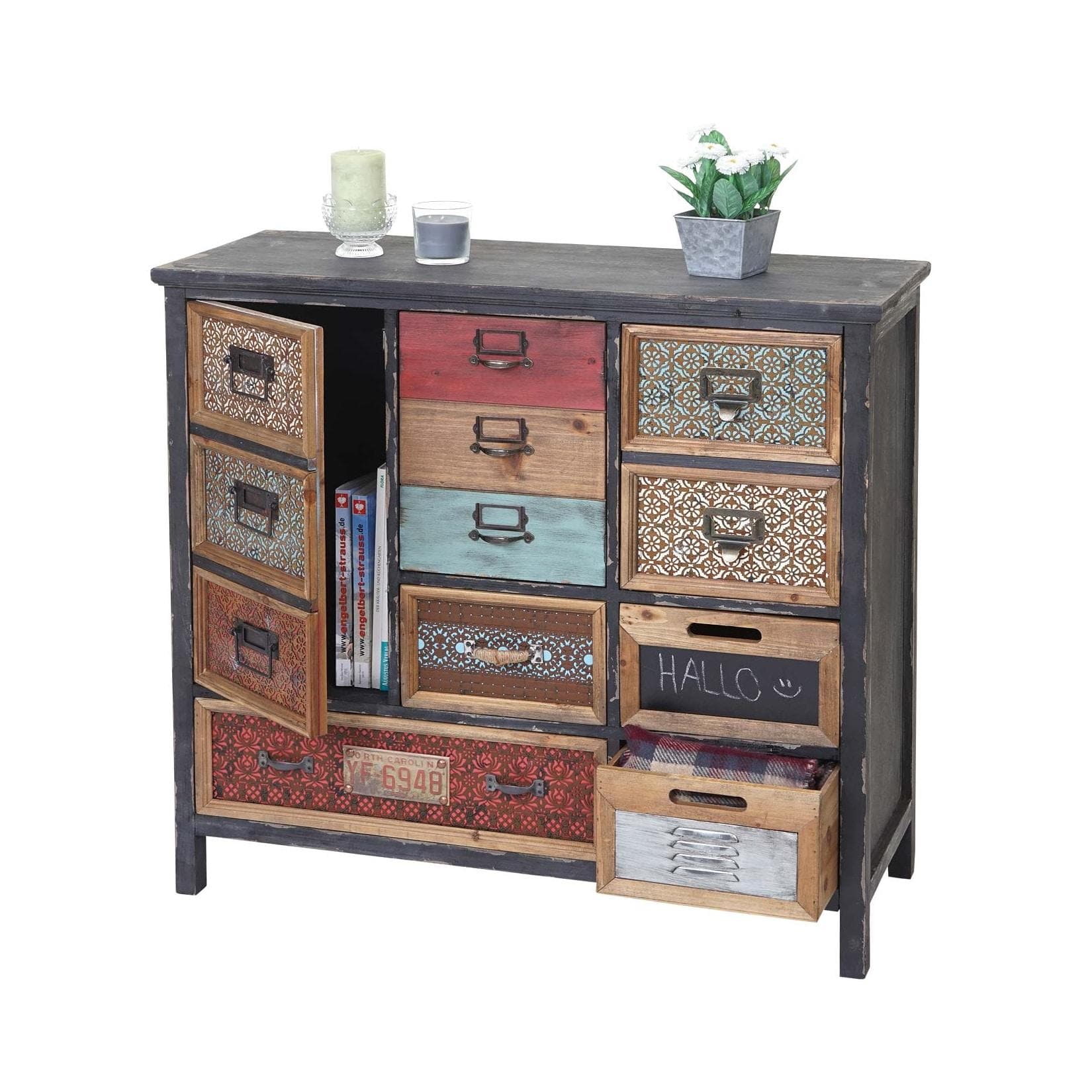 Apothekerschrank mit herausnehmbaren Schubladen - 3 Fächer