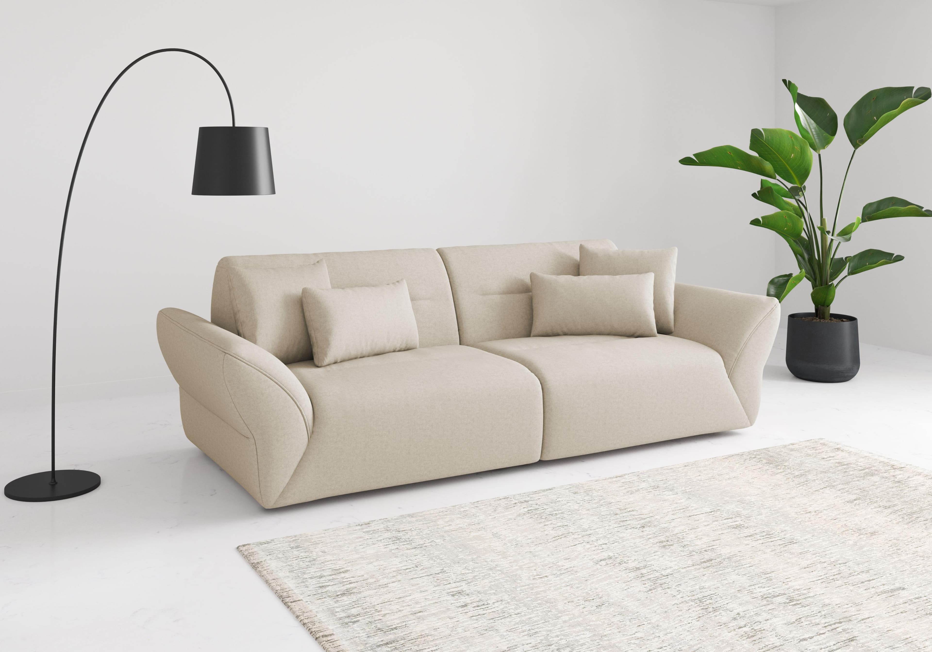 Sit & More Big-Sofa Dali Creme 4-Sitzer Polyester