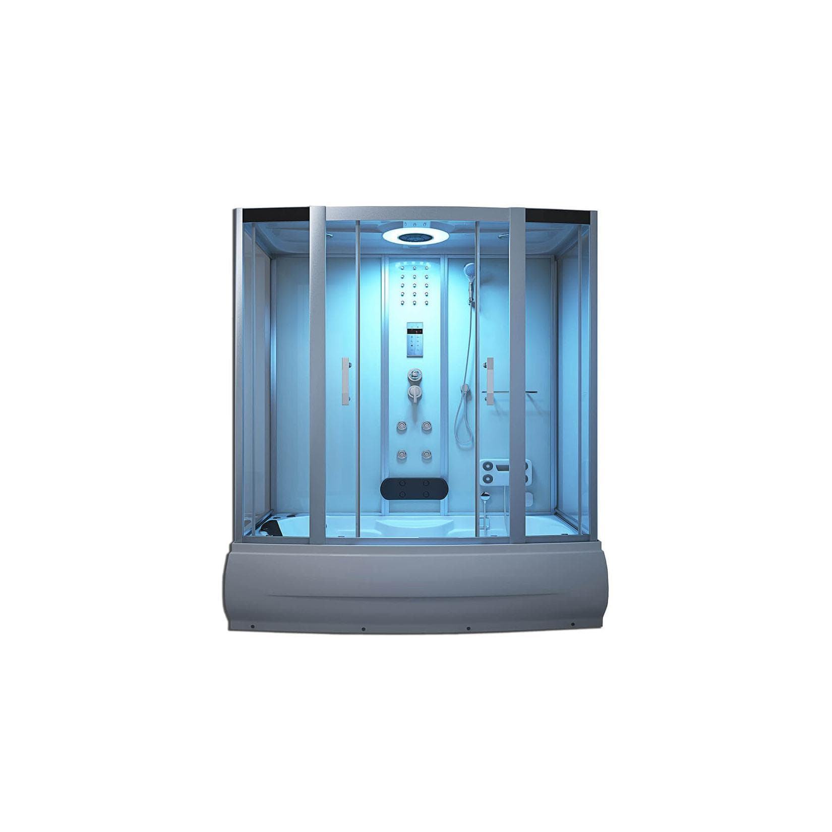 Home Deluxe Dampfdusche DIAMOND BIG Weiß