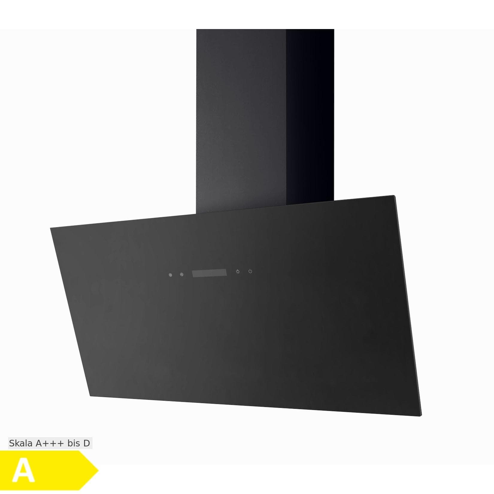 PKM Kopffreihaube KHS34-80 ABT2X 80 cm Dunstabzugshaube Schwarz