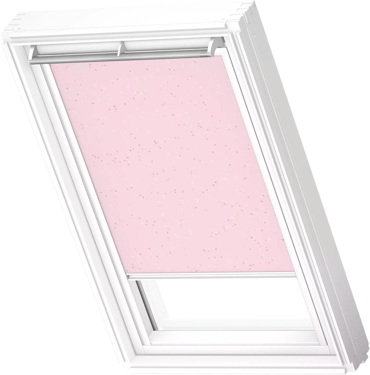 VELUX Verdunklungsrollo Kids Rosa Sterne Weiß U10 Polyester