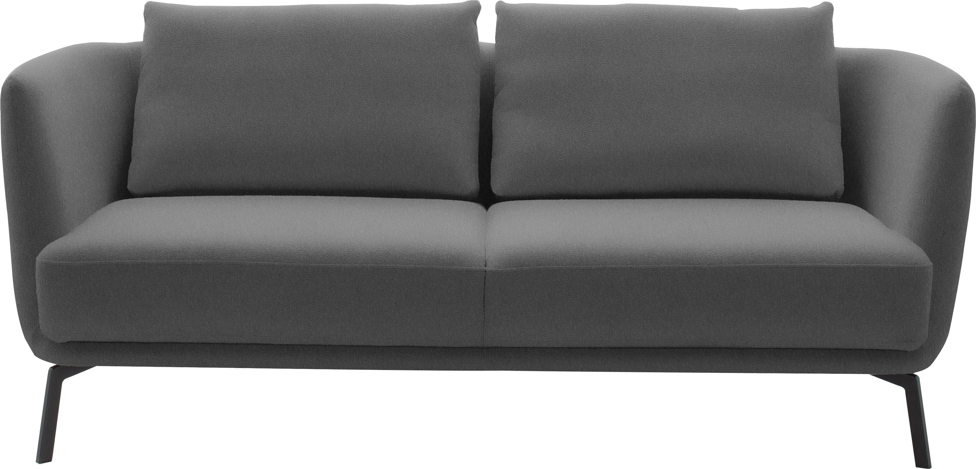 Schöner Wohnen Sofa Pearl Grau 190cm Metallfüße