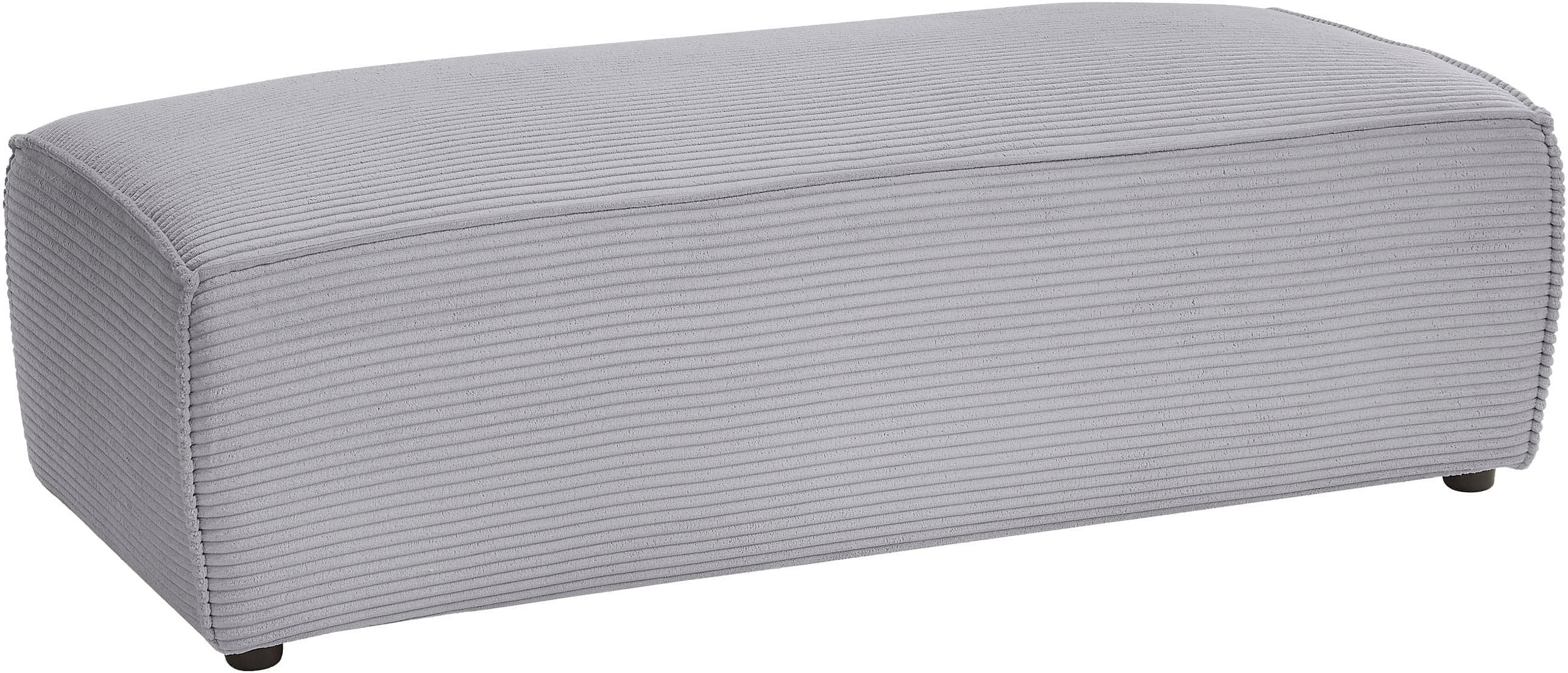 Home Affaire Sherwood XXL Hocker: Bequem & Modern in Cord & Webstoff