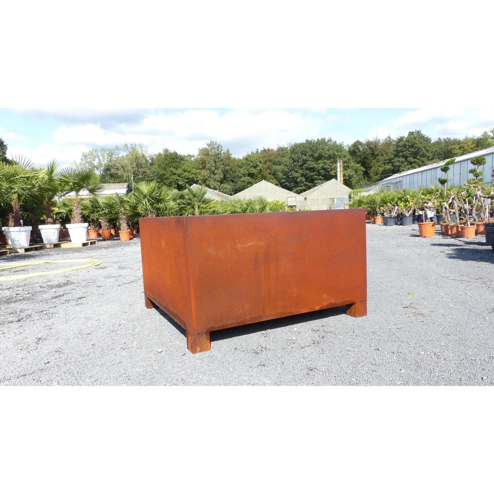 Cortenstahl Pflanzkübel 120x120x60 Rostkübel