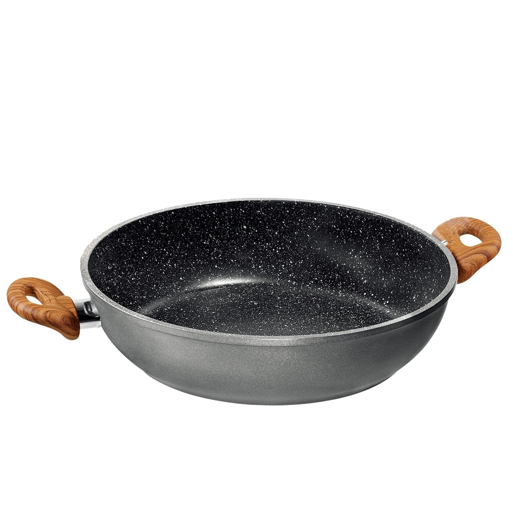 STONELINE® Back to Nature Servierpfanne 28 cm Holzartiges Design